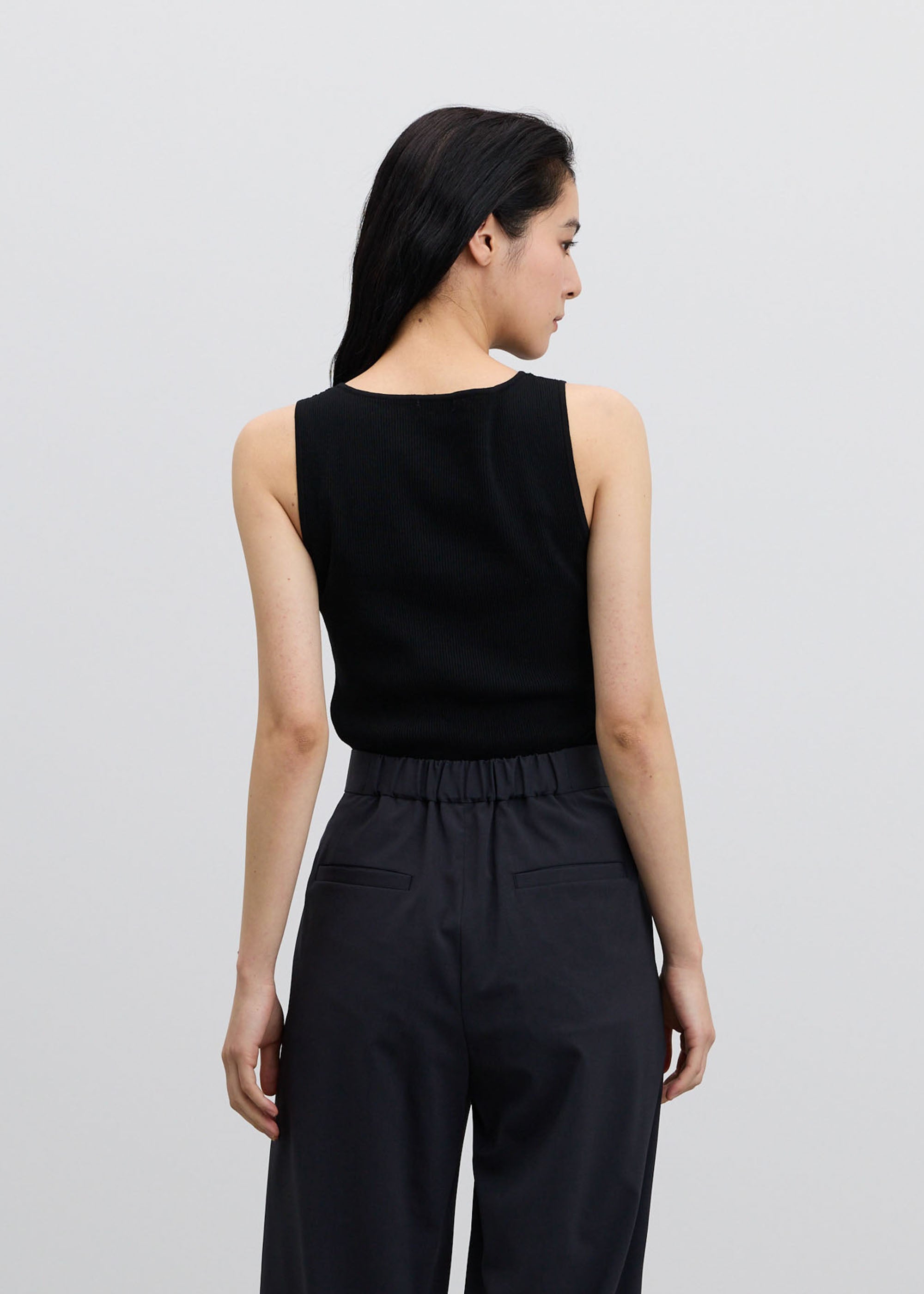 美Neck ノースリーブニット（ボートネック）