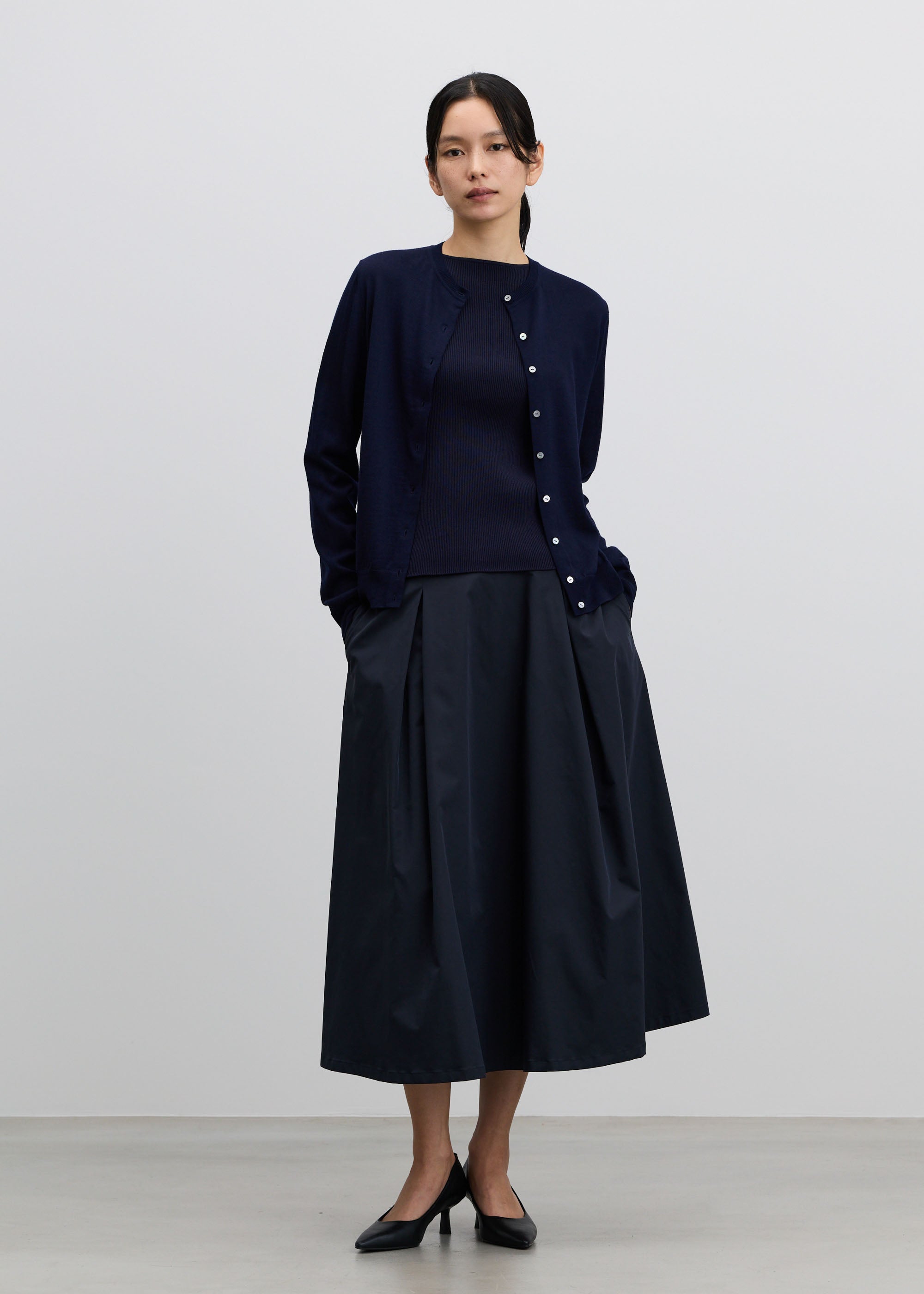 ソージュ SOEJU 新商品 ボートネックニットソー黒 M ボートネックニットソー - SOÉJU online store｜上質な大人の女性の
