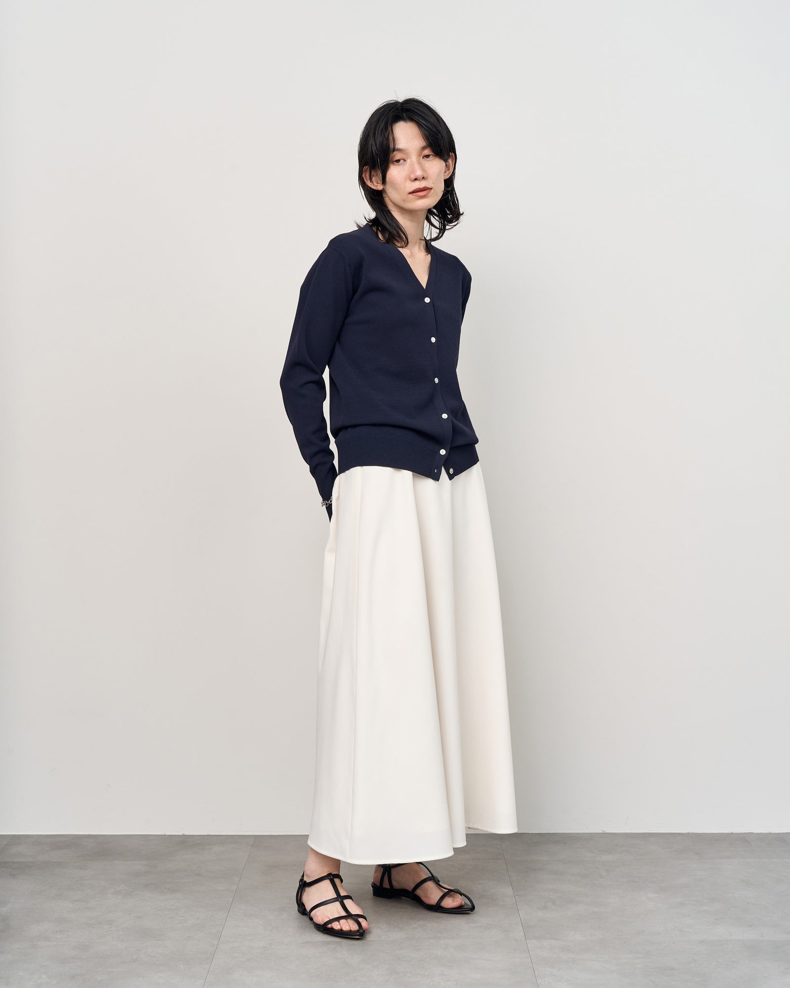 ソフトオックスロングフレアスカート - SOÉJU online store｜上質な 