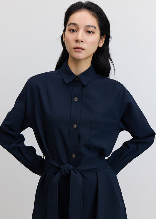 ソフトオックスシャツワンピース