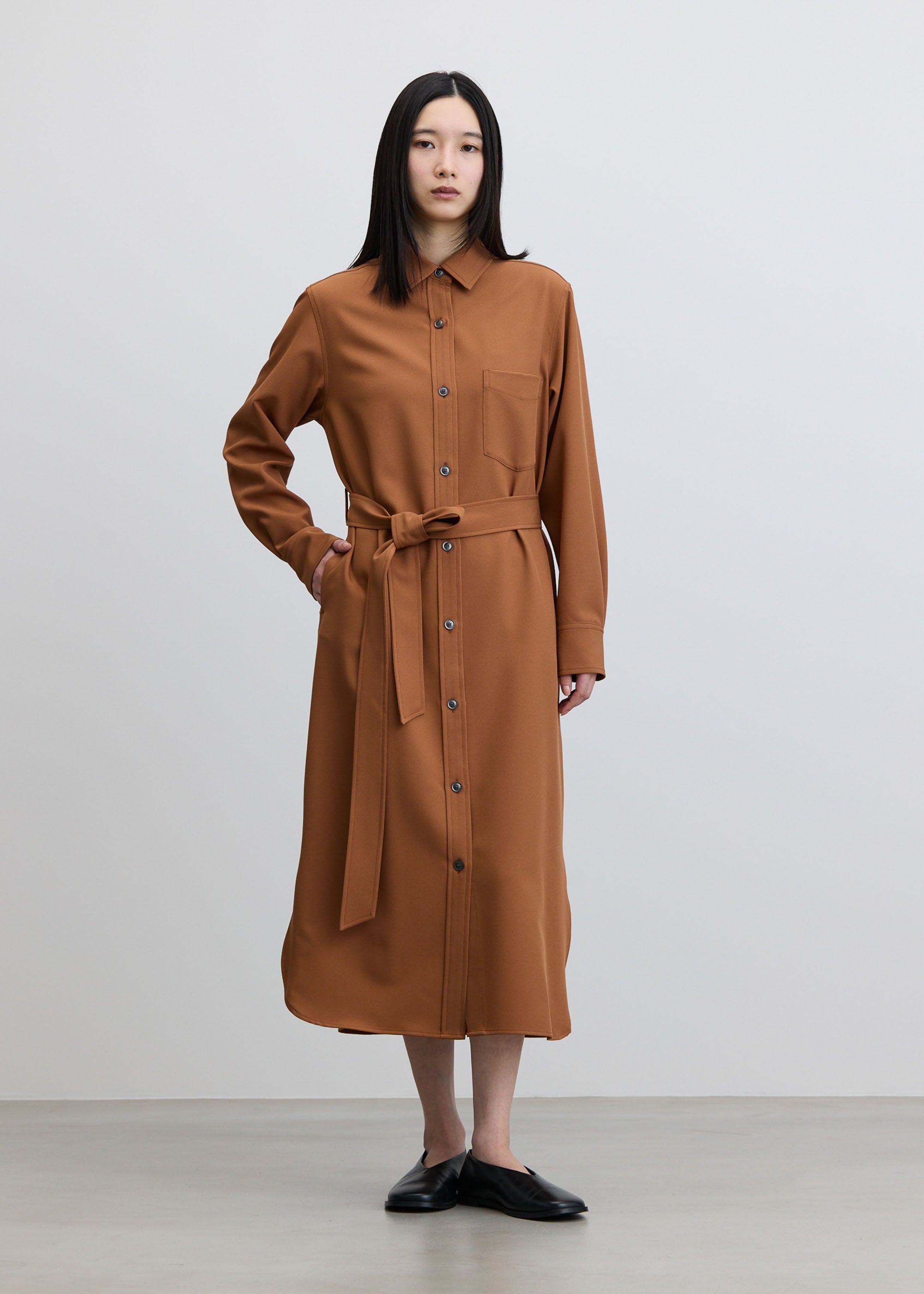 [専用]ワンソジュ ソフトオックスシャツワンピース - SOÉJU online store｜上質な大人の