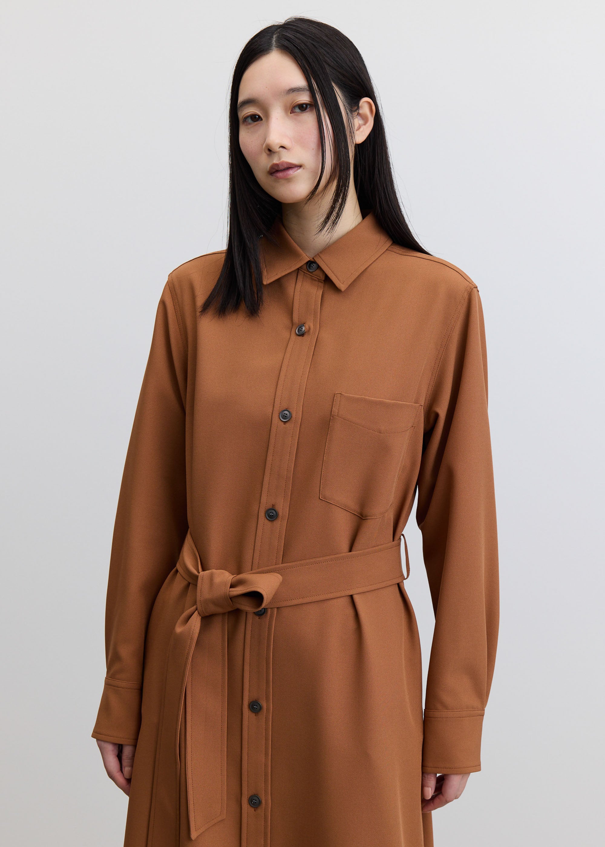 ソフトオックスシャツワンピース - SOÉJU online store｜上質な大人の