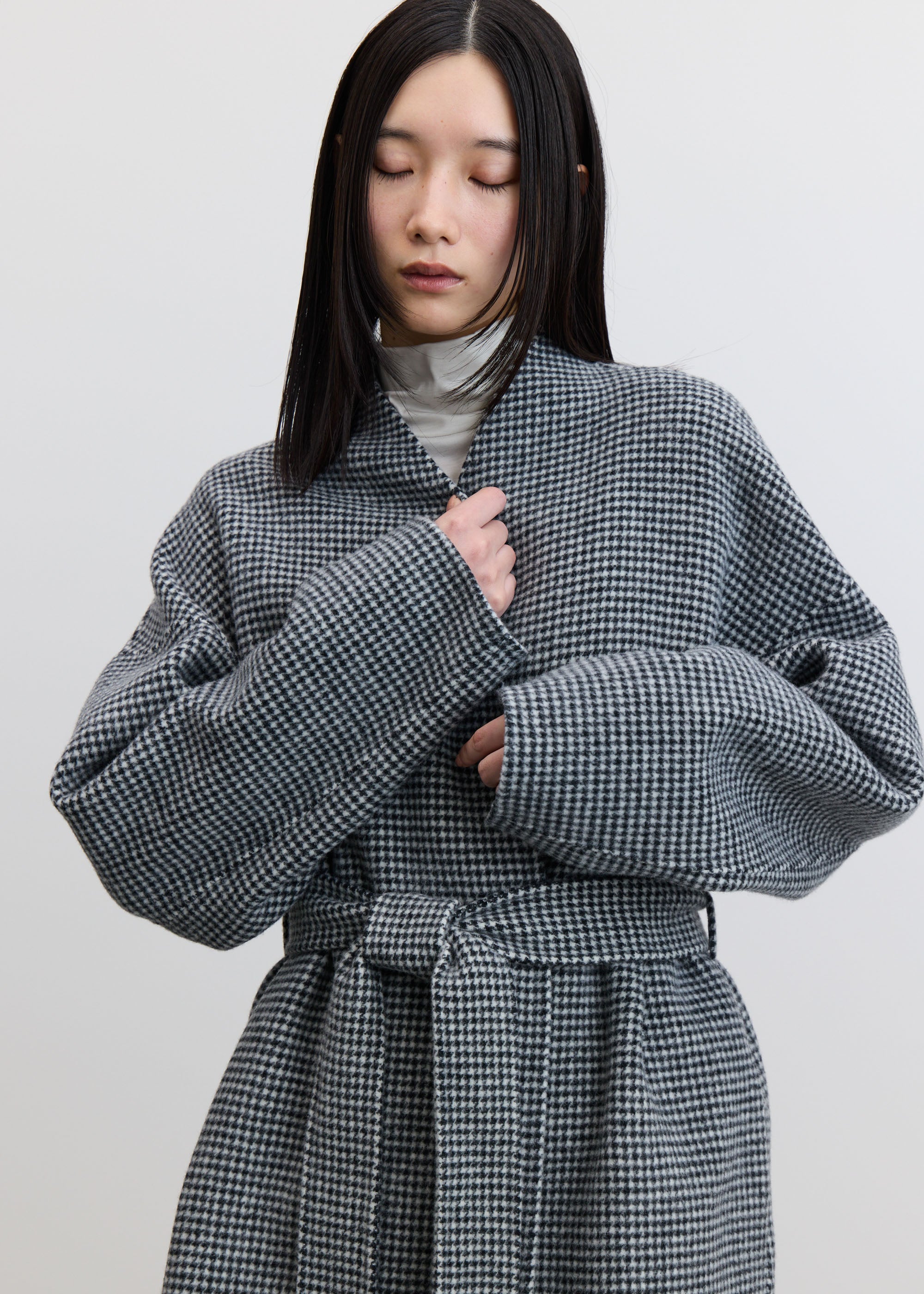 ウールリバーミディコート