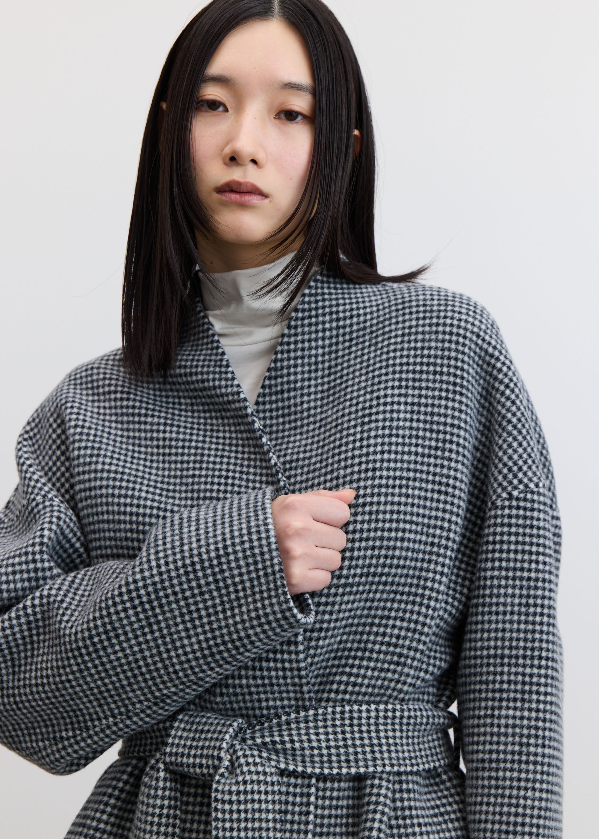 ウールリバーミディコート