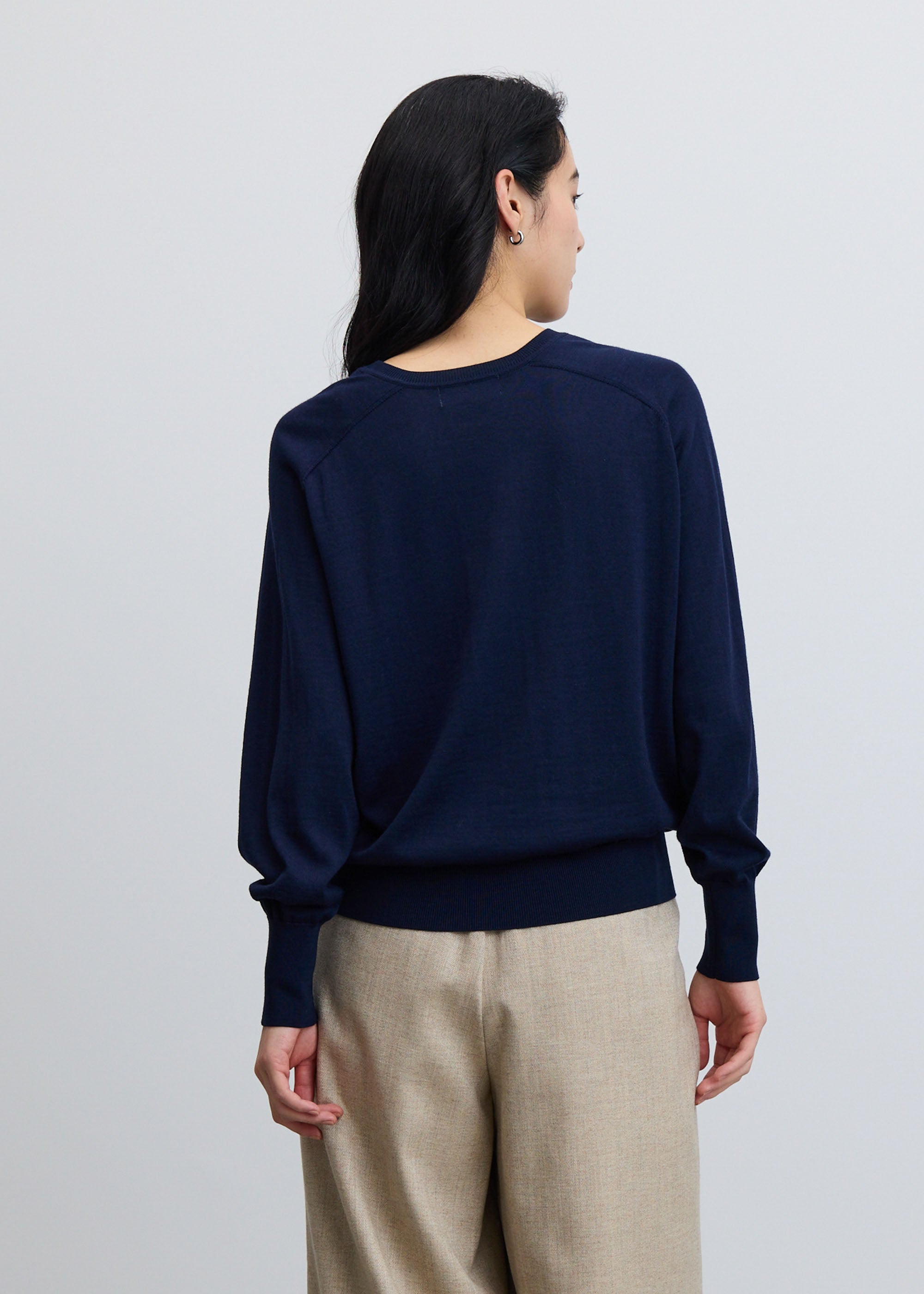 ウールハイゲージドルマンスリーブプルオーバー