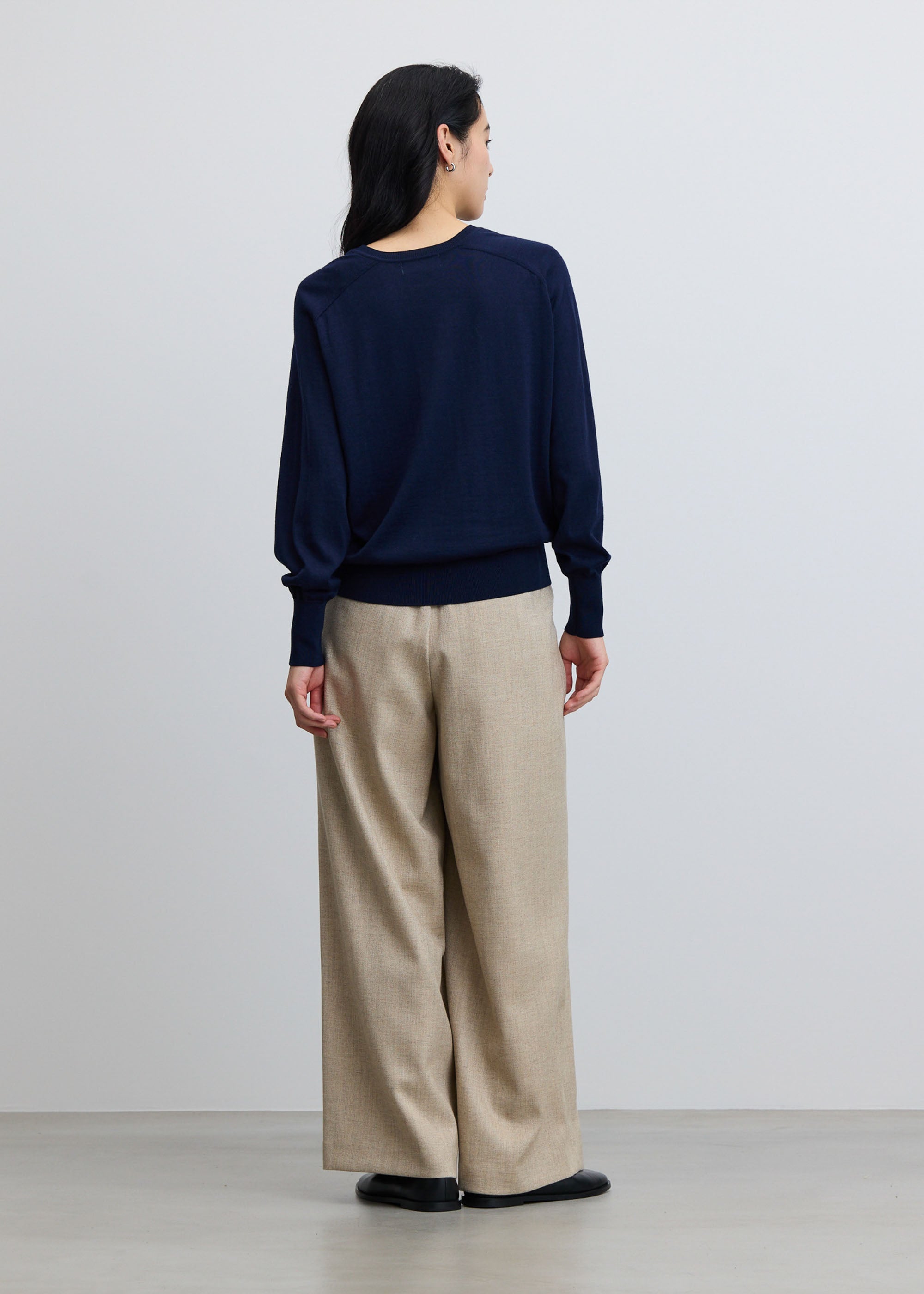 ヘリンボーンタックワイドパンツ - SOÉJU online store｜上質な大人の