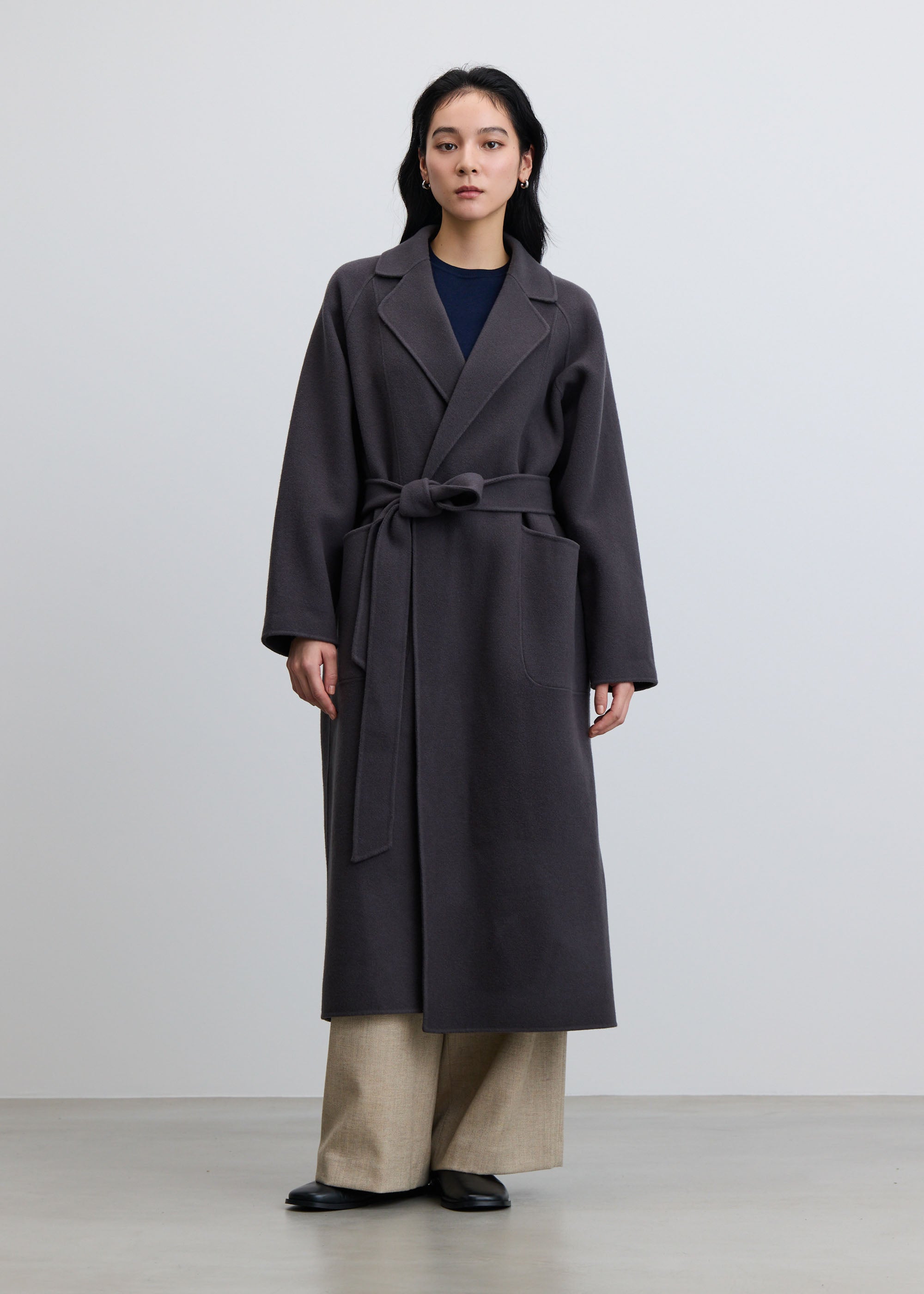 未使用 大人気完売品 SOEJU ソージュ ウールリバーローブコート ウールリバーローブコート - SOÉJU online store｜上質な大人の女性の