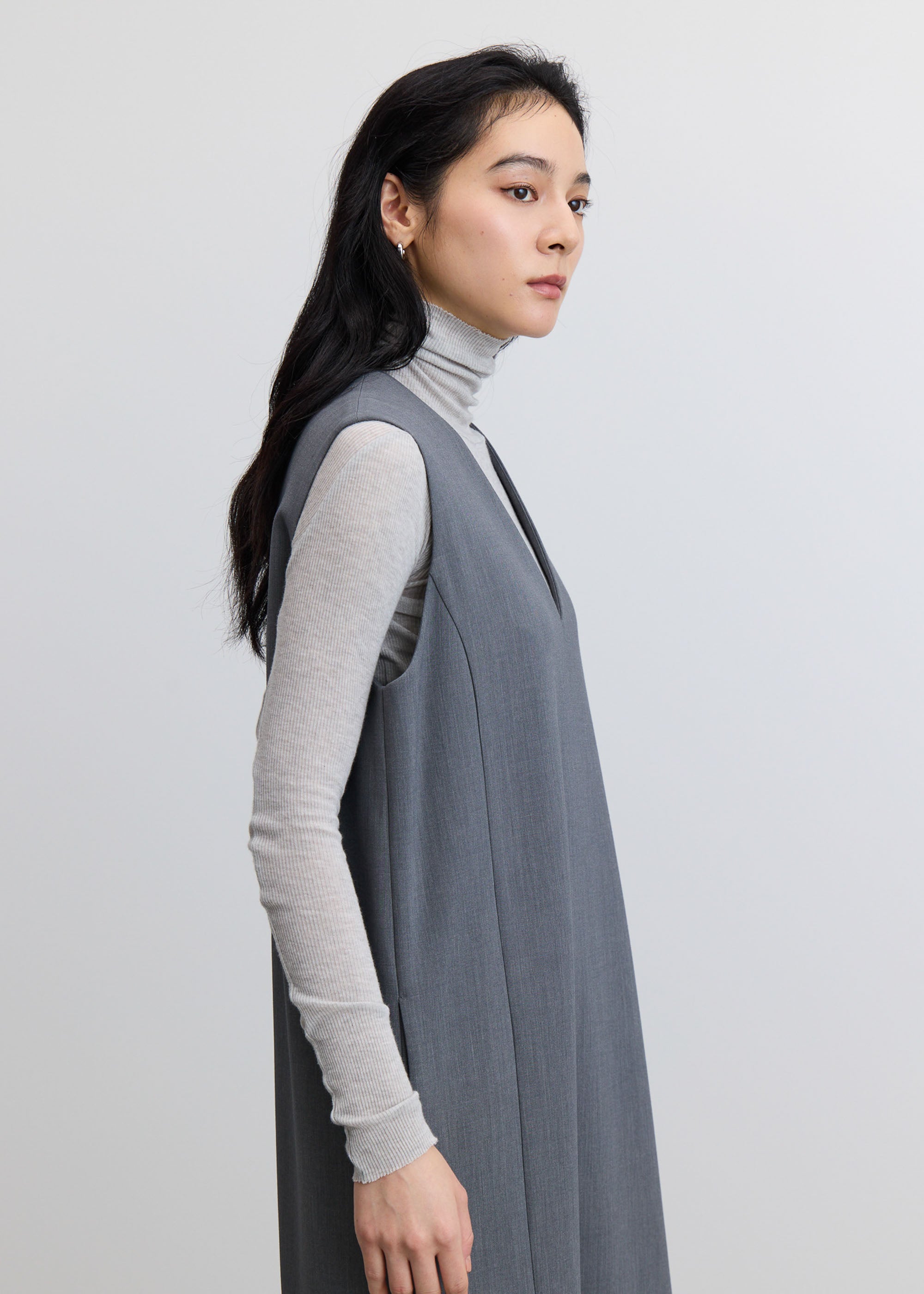 ウールライクジャンパースカート