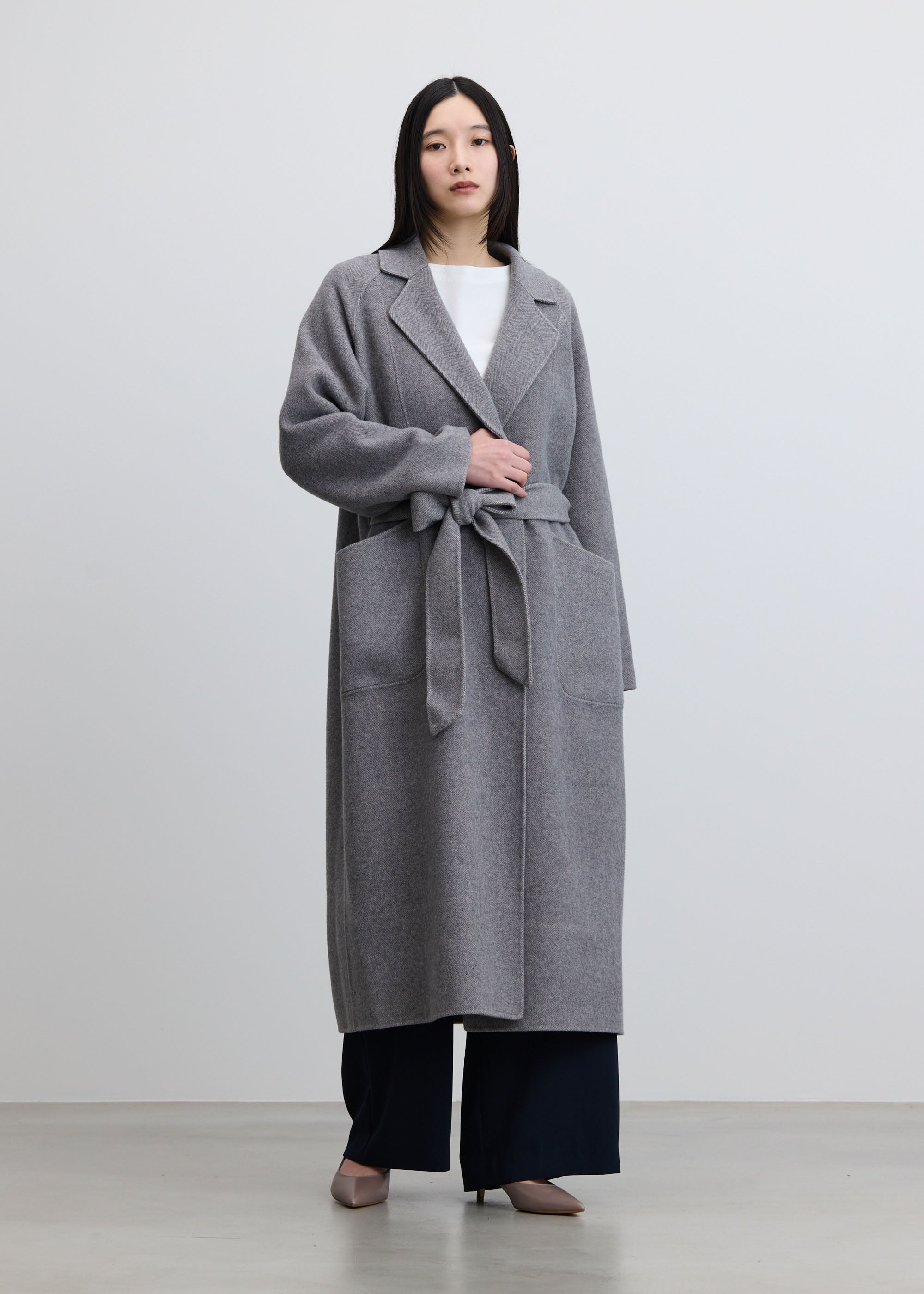 soéju ウールリバーローブコート ウールリバーローブコート - SOÉJU online store｜上質な大人の女性の