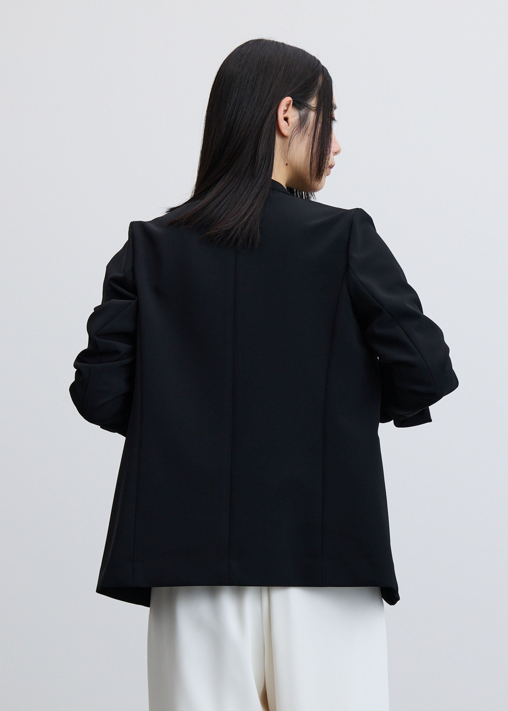 ストレッチファインノーカラージャケット