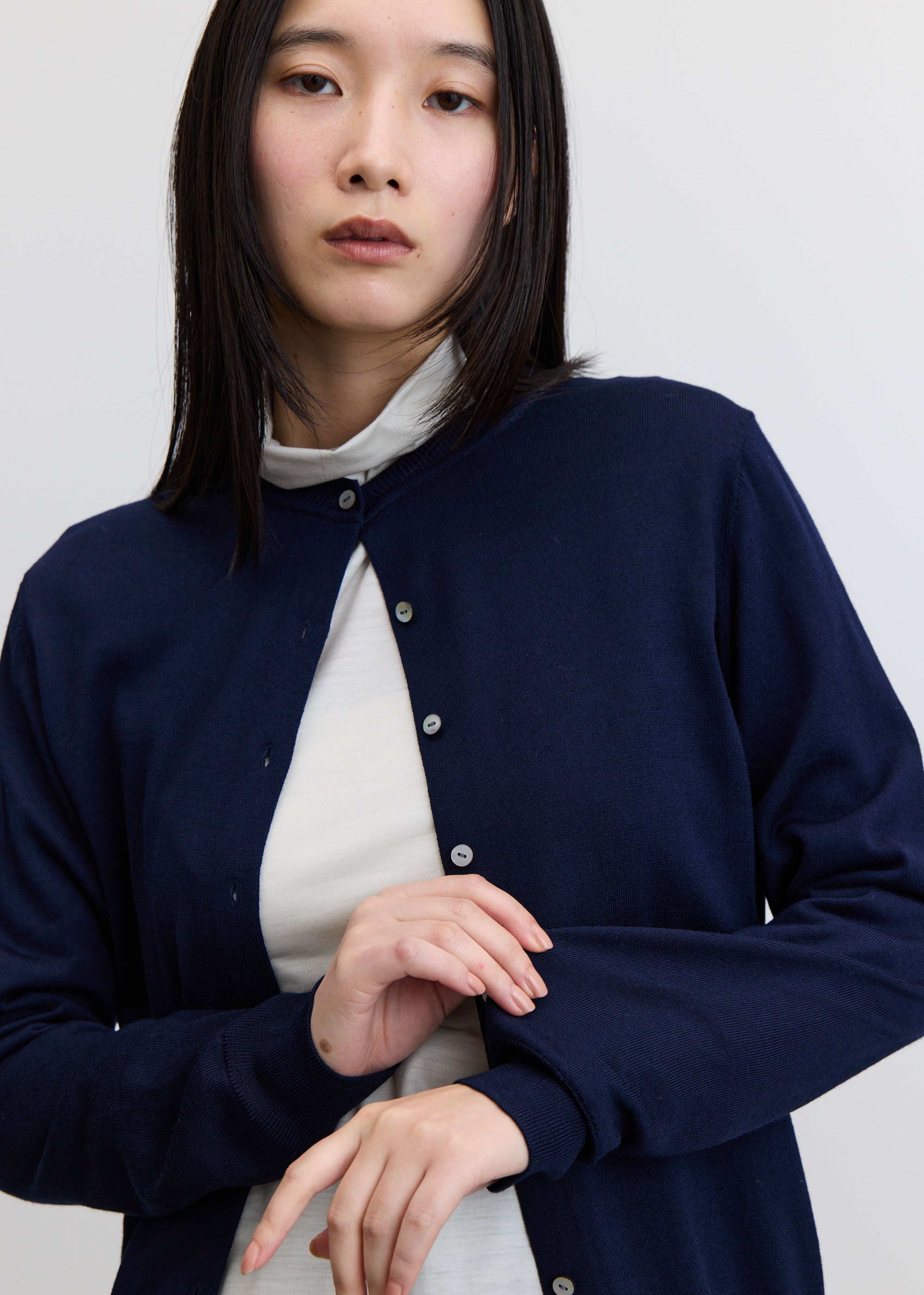 ウールハイゲージカーディガン