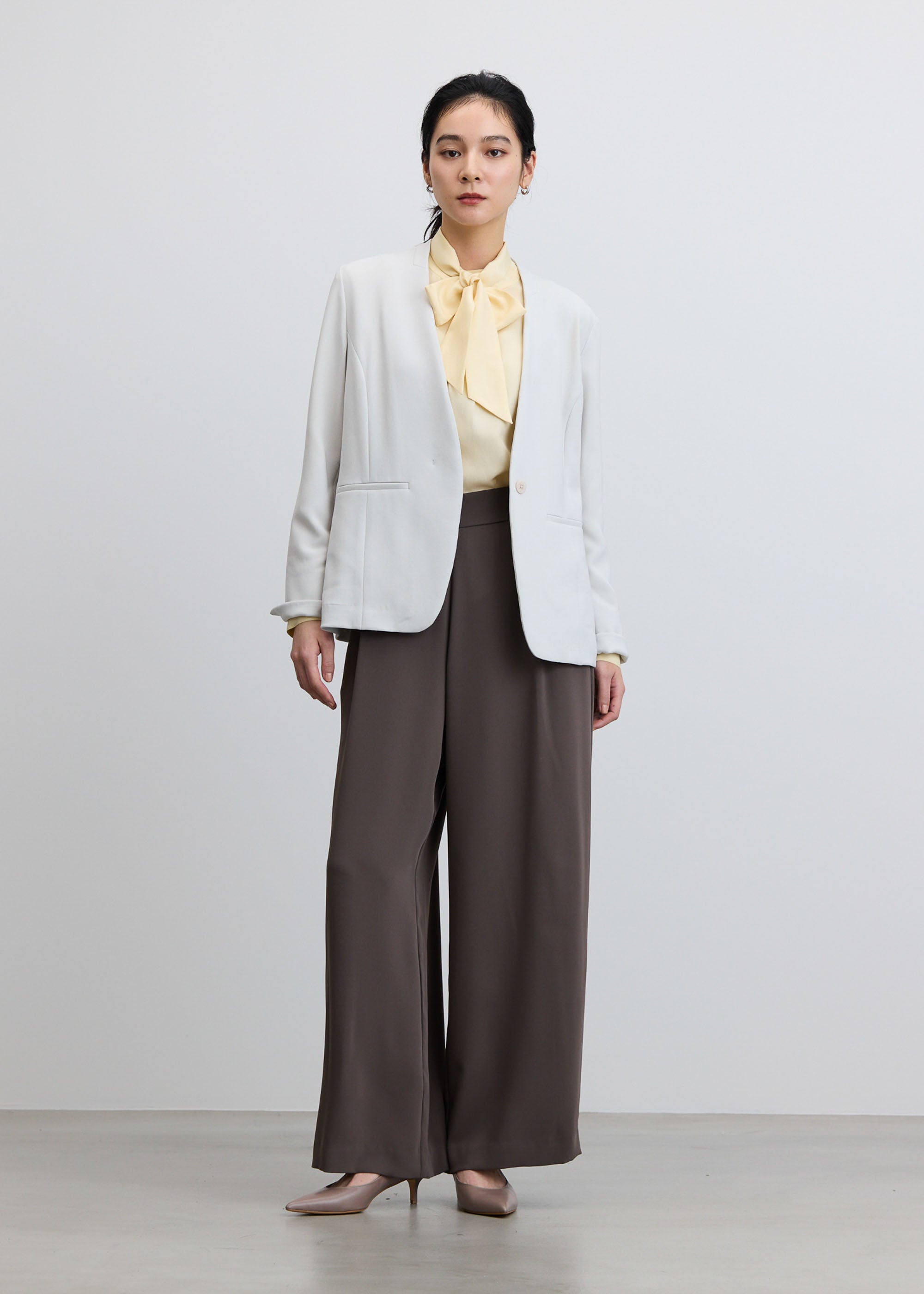 ノーカラージャケット - SOÉJU online store｜上質な大人の女性のため