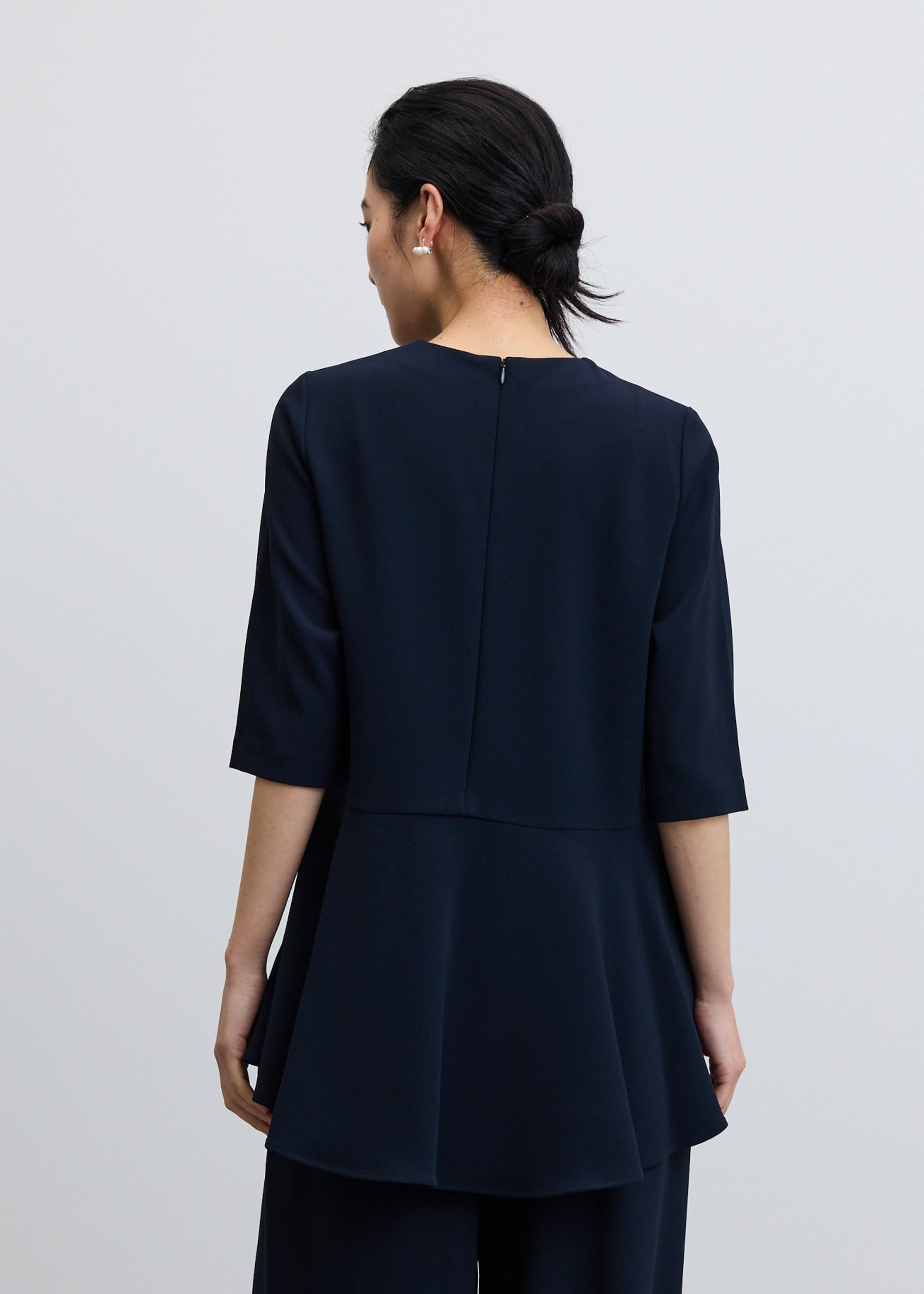 ペプラムチュニックブラウス