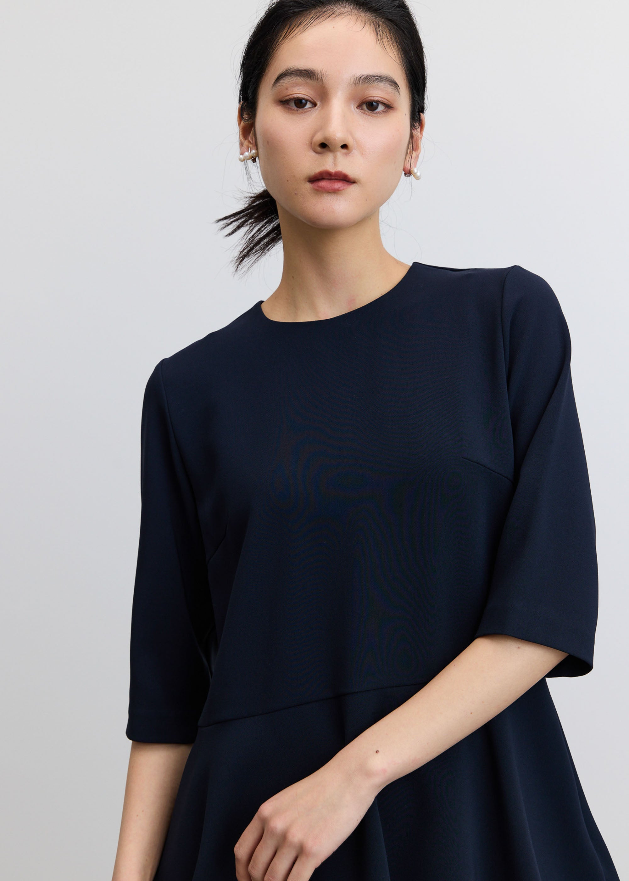 ペプラムチュニックブラウス