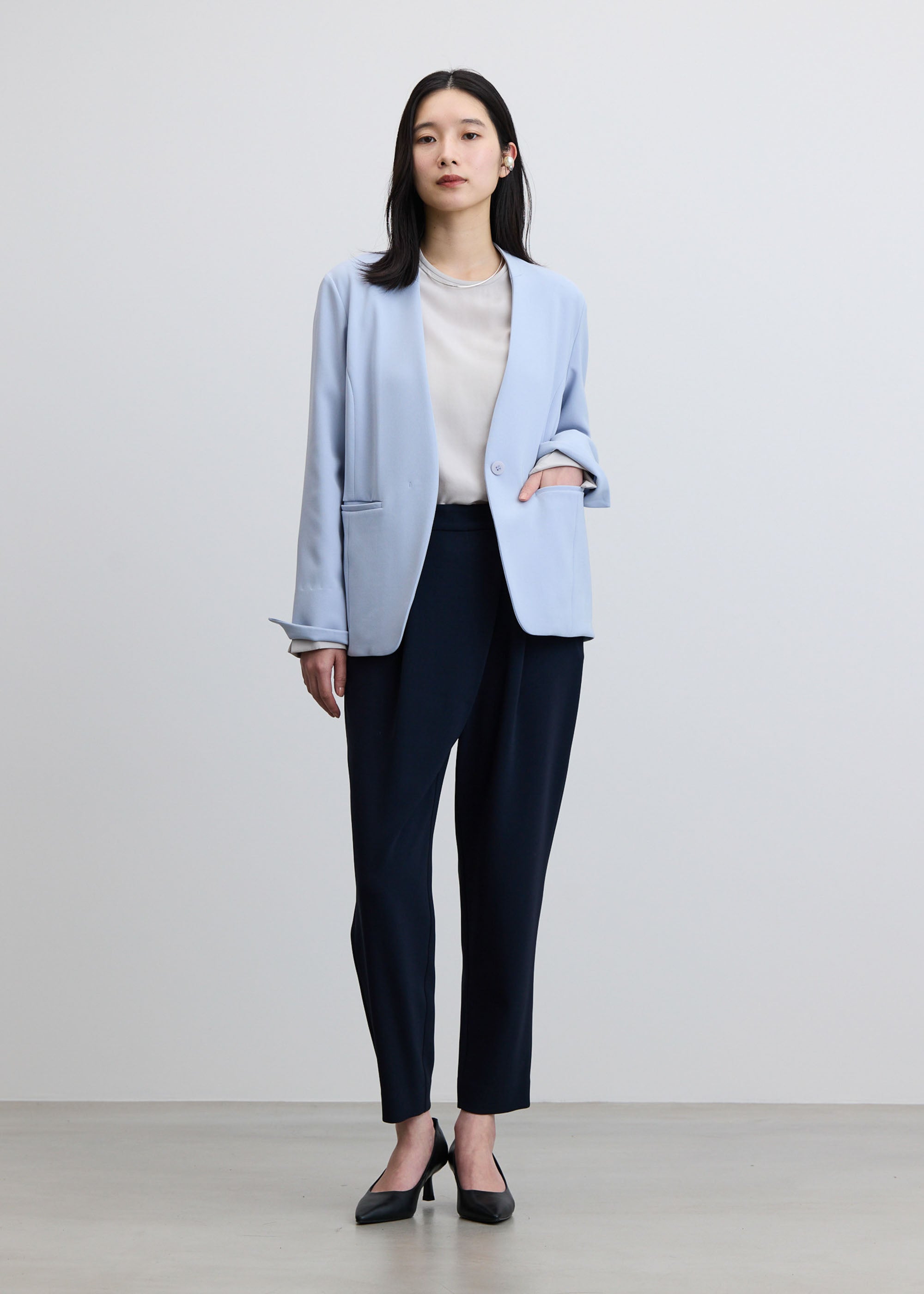 ノーカラージャケット - SOÉJU online store｜上質な大人の女性のため