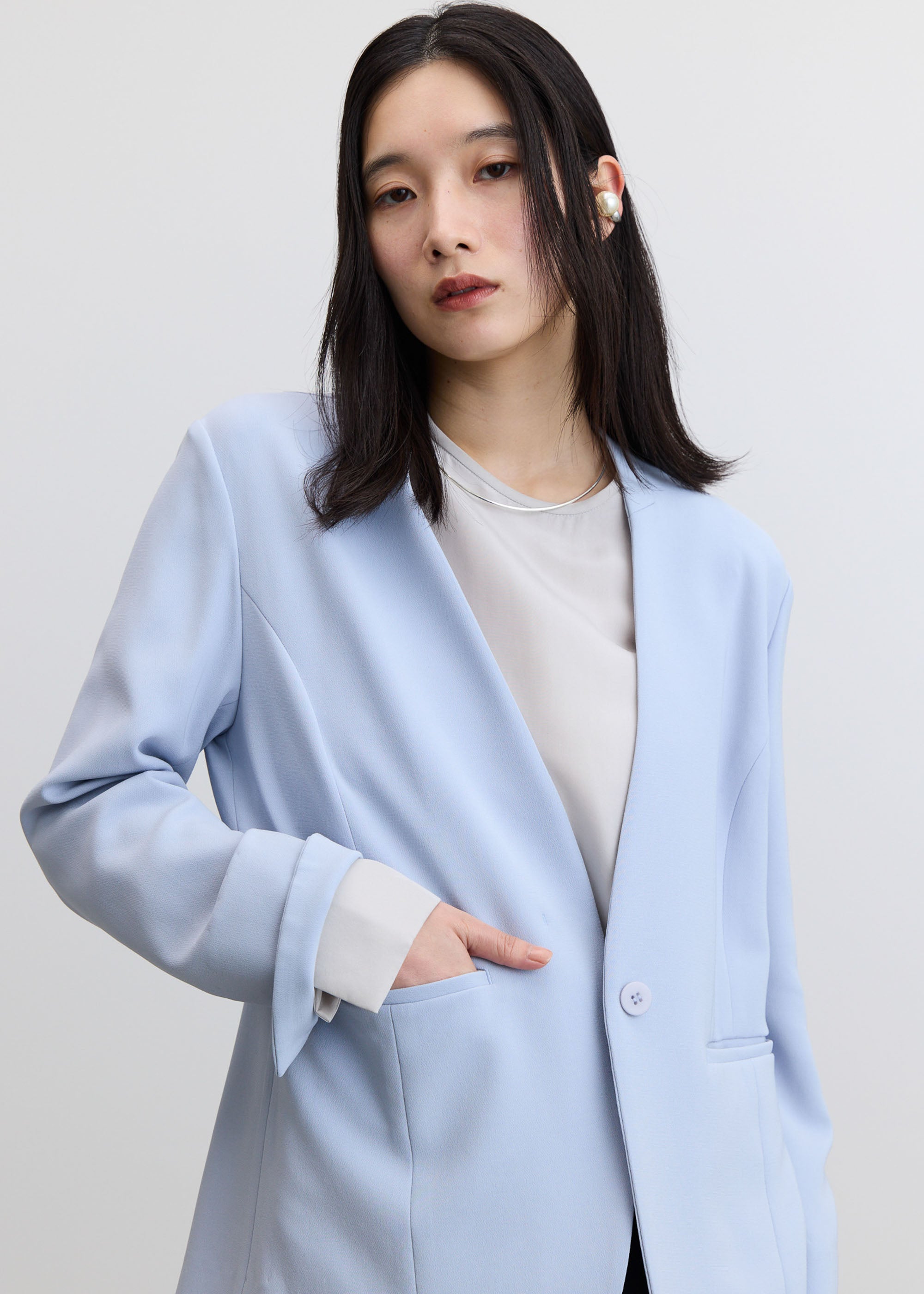 ノーカラージャケット