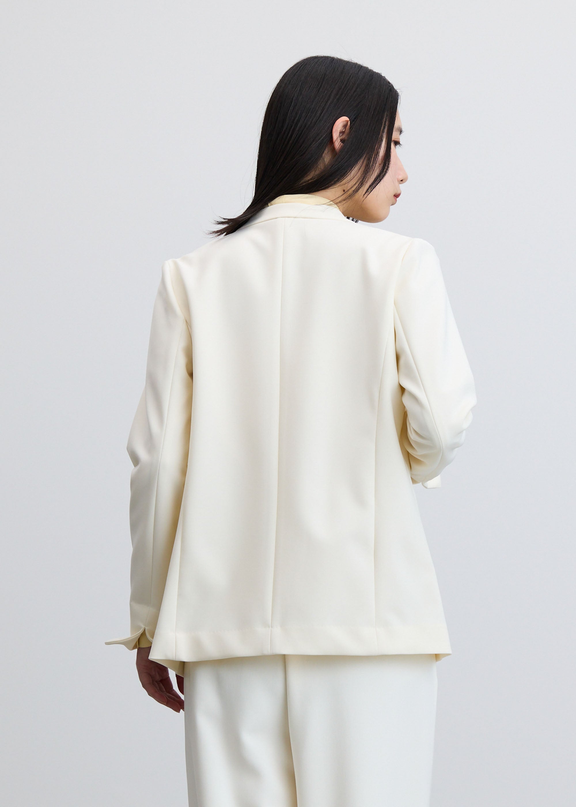 ストレッチファインノーカラージャケット