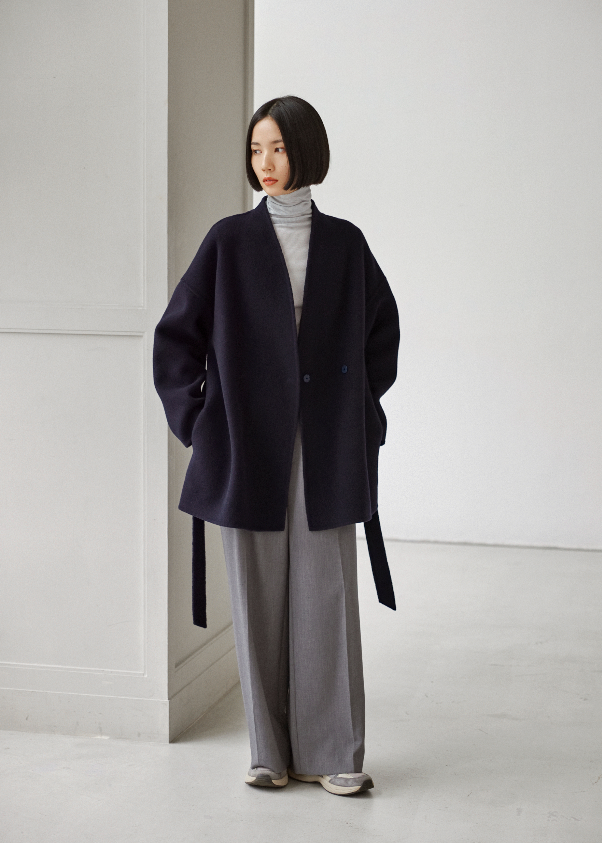 カシミヤ混タートルネックカットソー - SOÉJU online store|上質な カシミヤ混タートルネックカットソー - SOÉJU online store|上質な