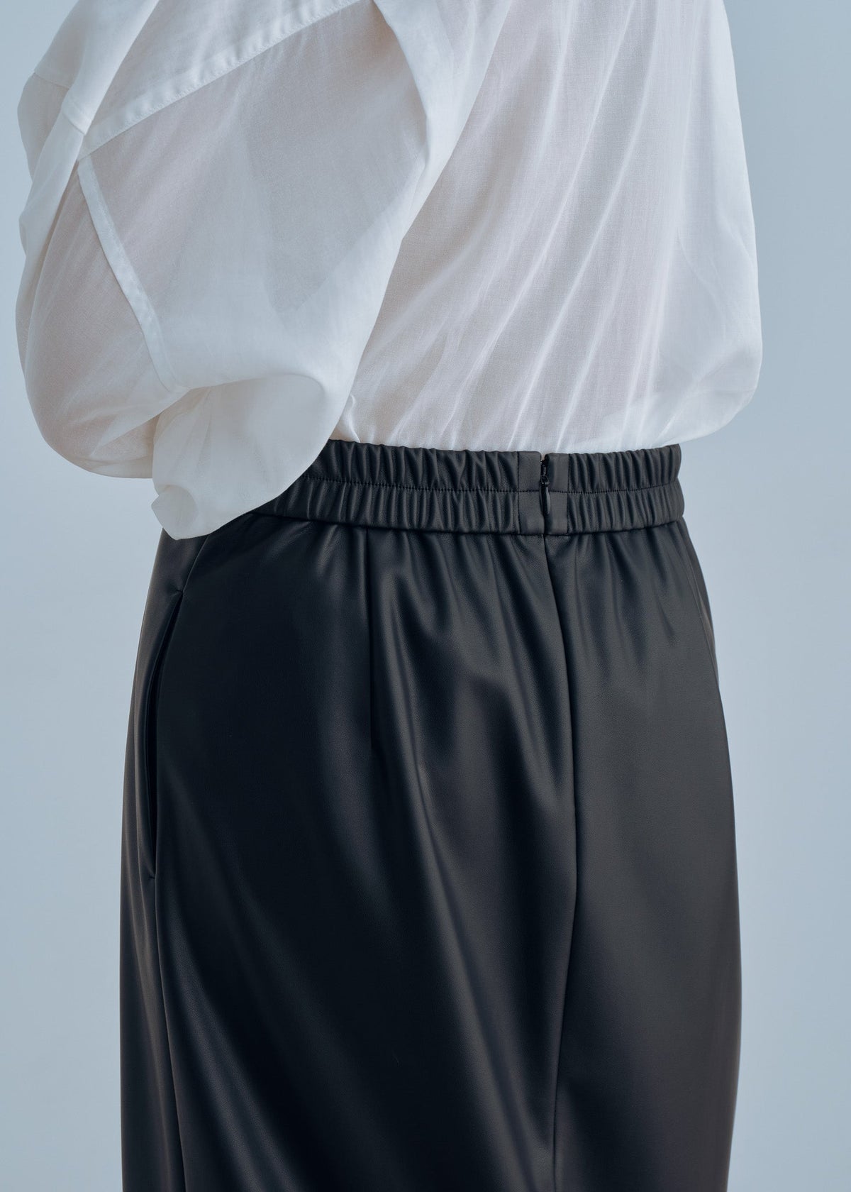 ストレッチレザレットスカート