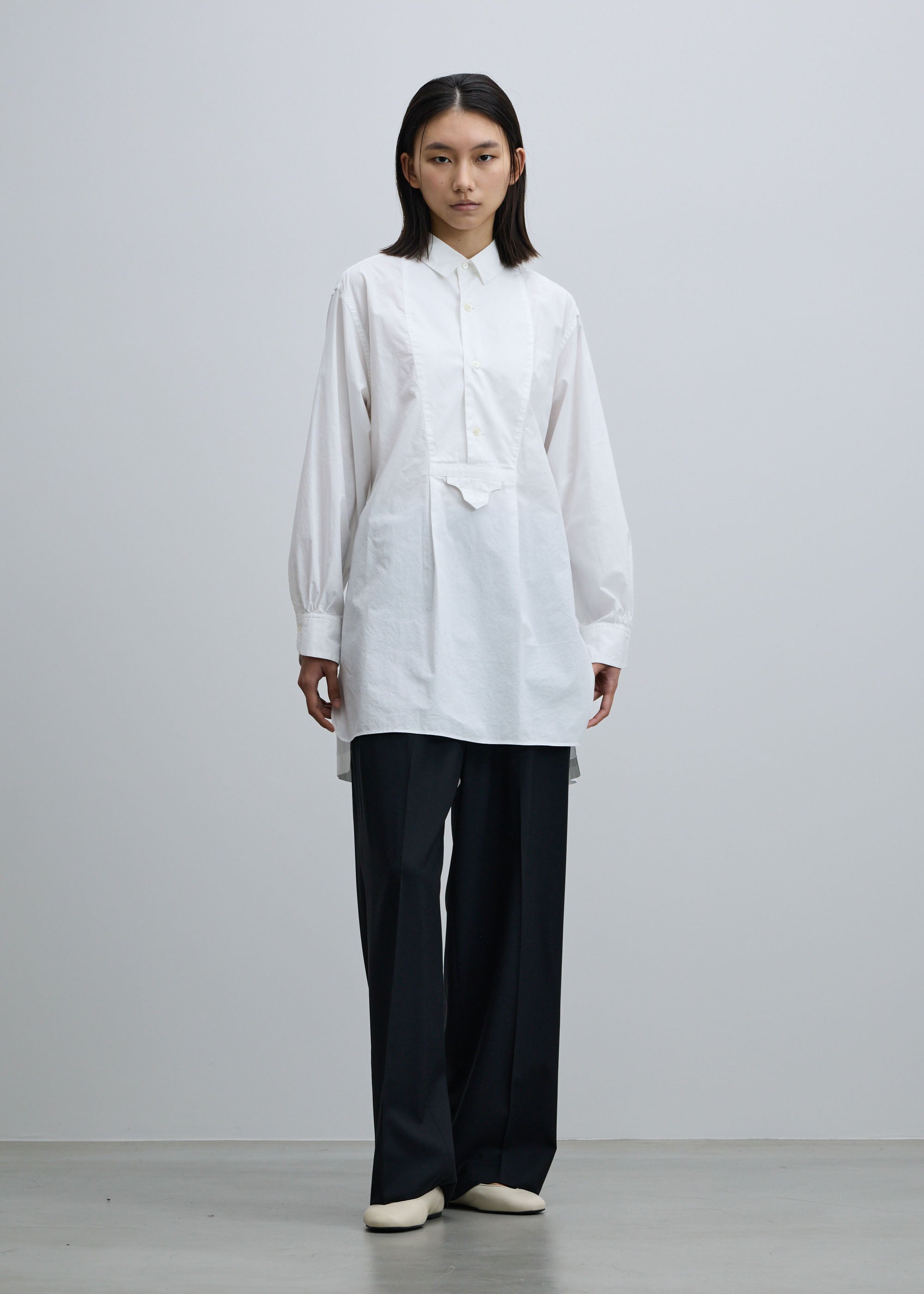 コットンシルクブザムチュニックシャツ｜SOÉJU k - SOÉJU online store
