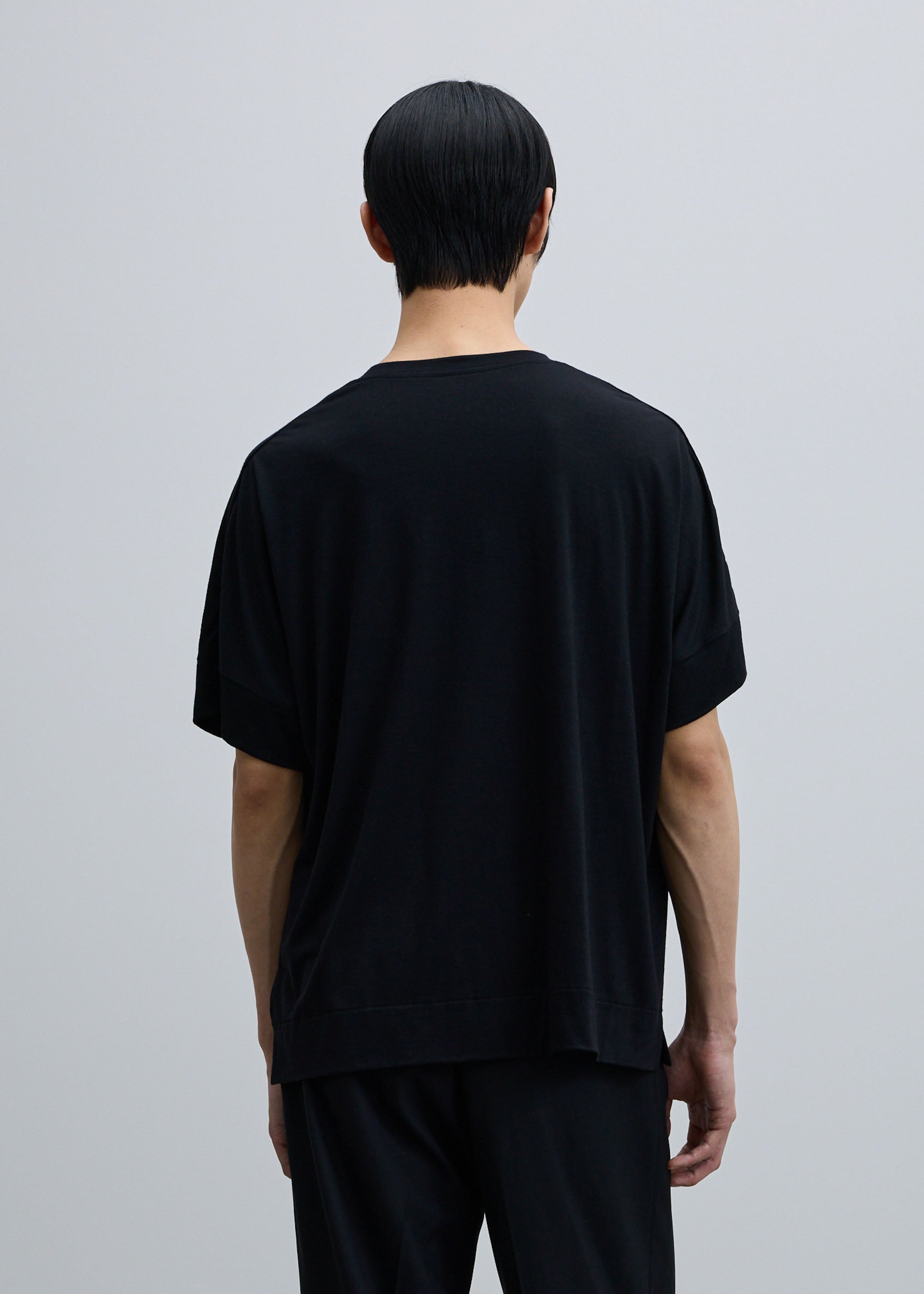 スーパー140クリアウールハーフスリーブカットソー