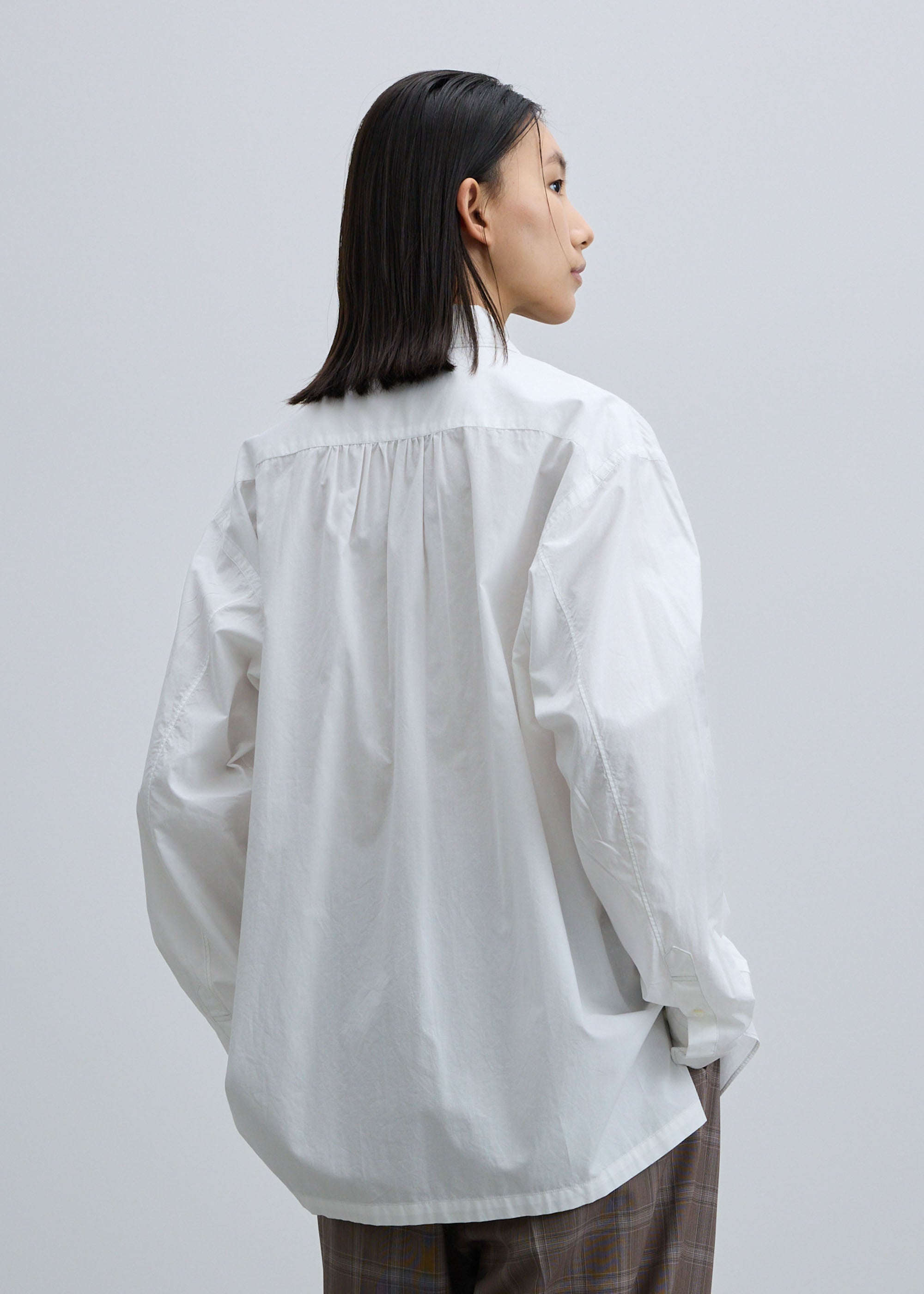 コットンシルクシャツ