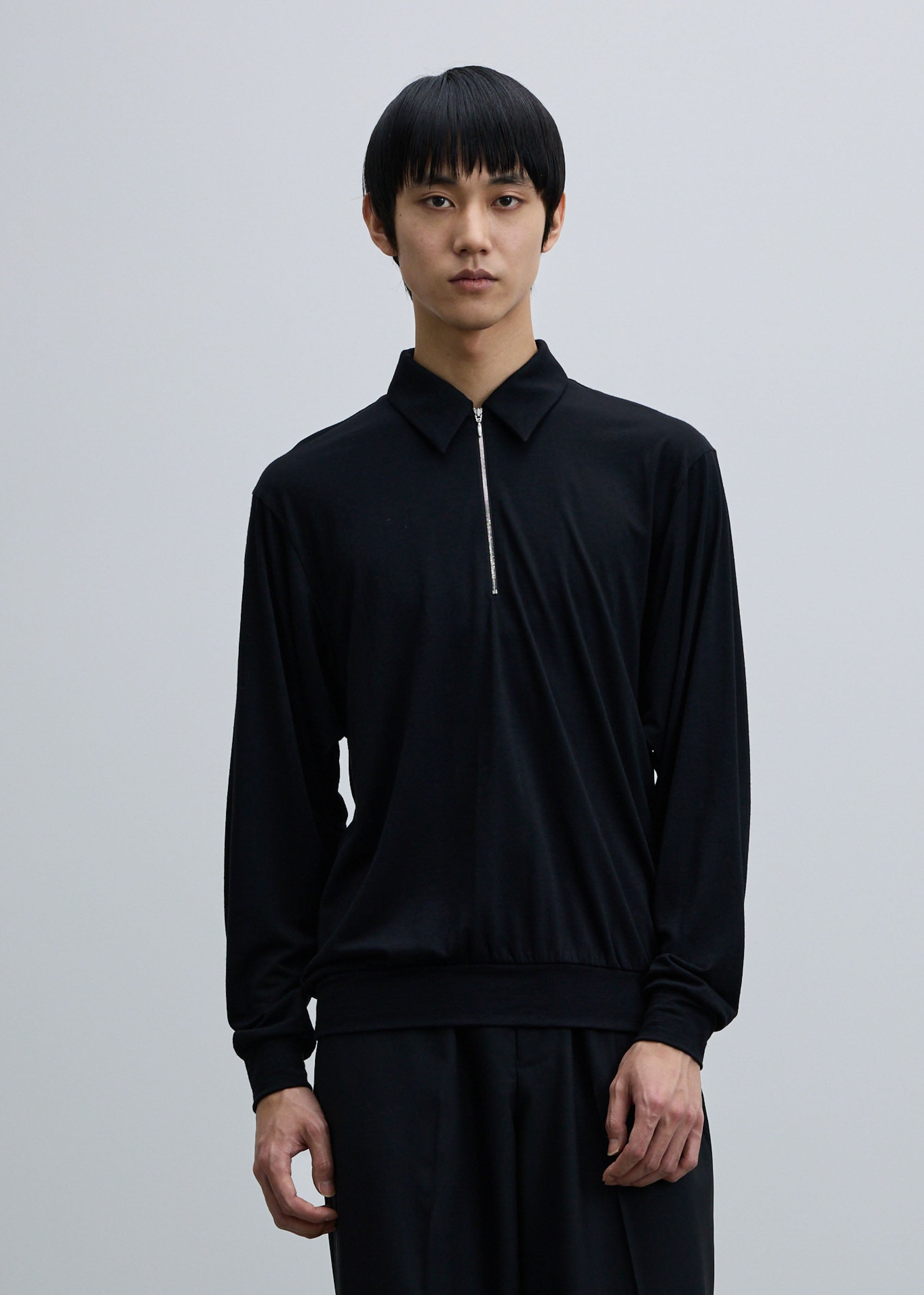 クリアウールハーフジッププルオーバー｜SOÉJU k - SOÉJU online store