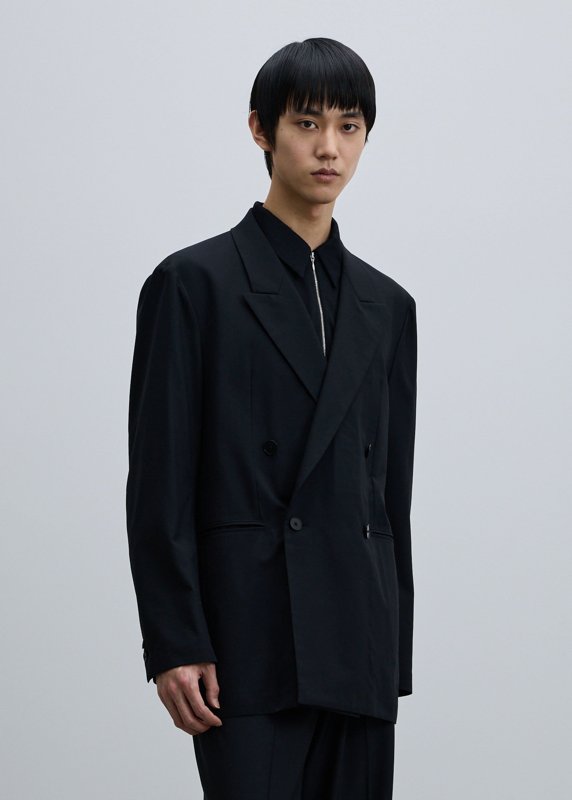 ジャケット・アウター Super140 Loose Jacket Coat スーパー140ライトウールダブルジャケット｜SOÉJU k - SOÉJU online store