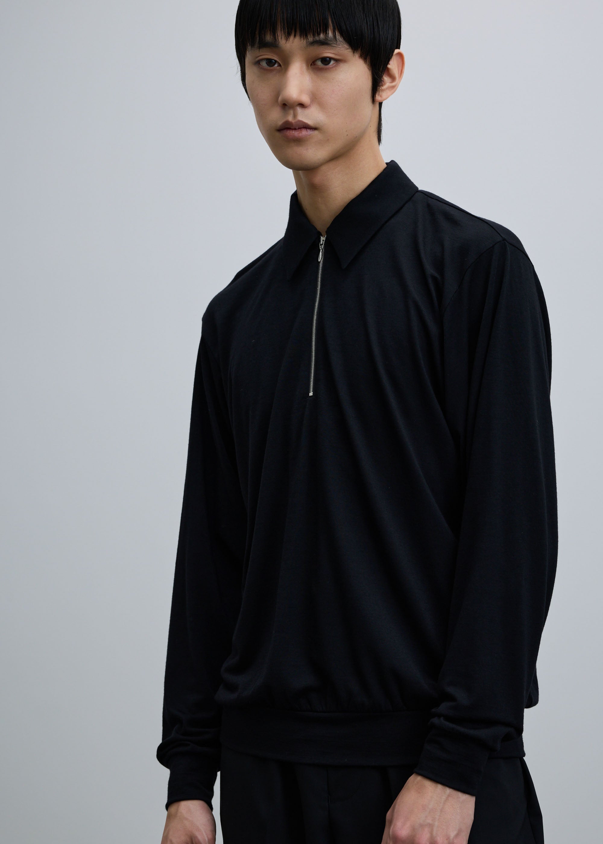 クリアウールハーフジッププルオーバー｜SOÉJU k - SOÉJU online store