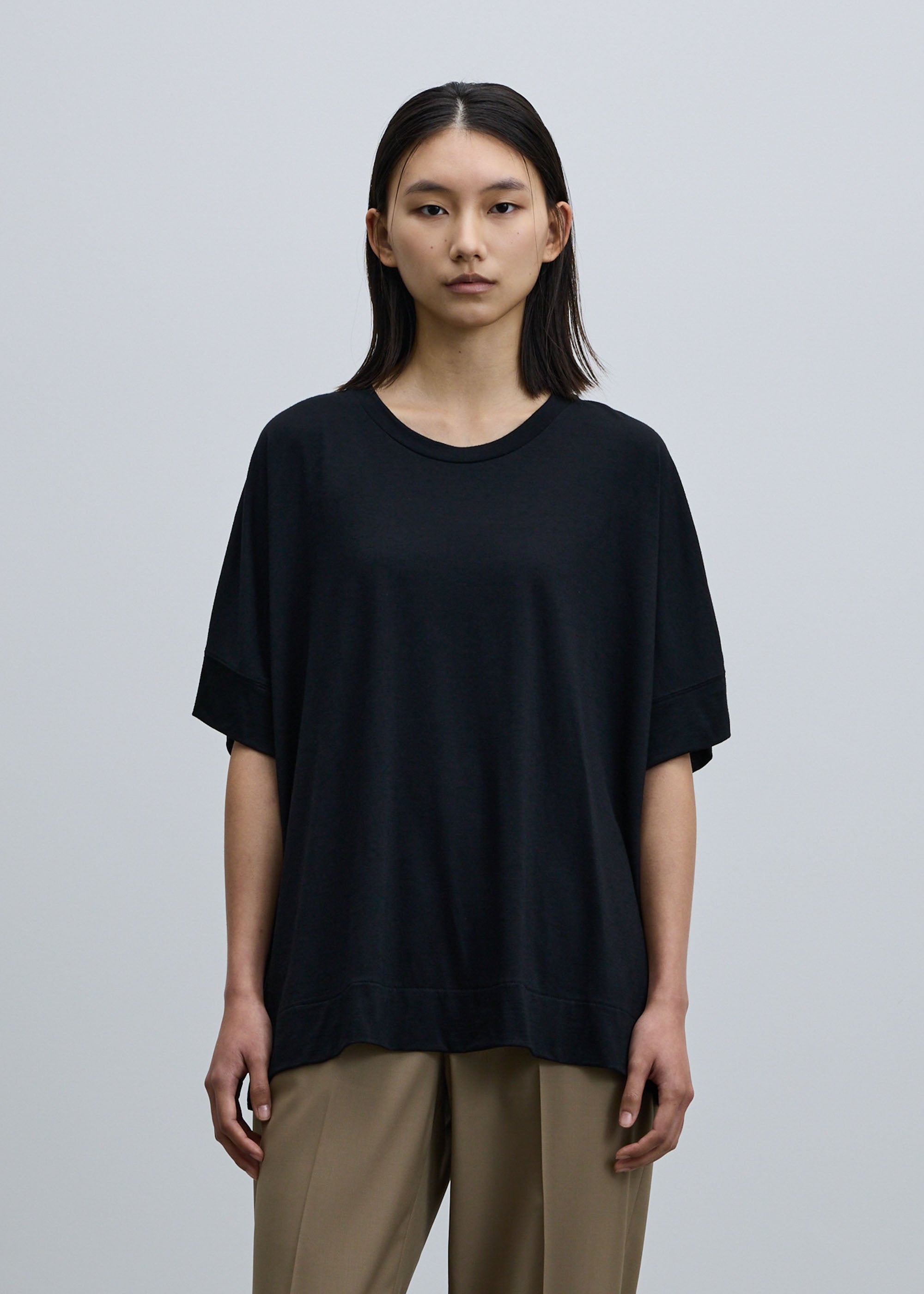 スーパー140クリアウールハーフスリーブカットソー