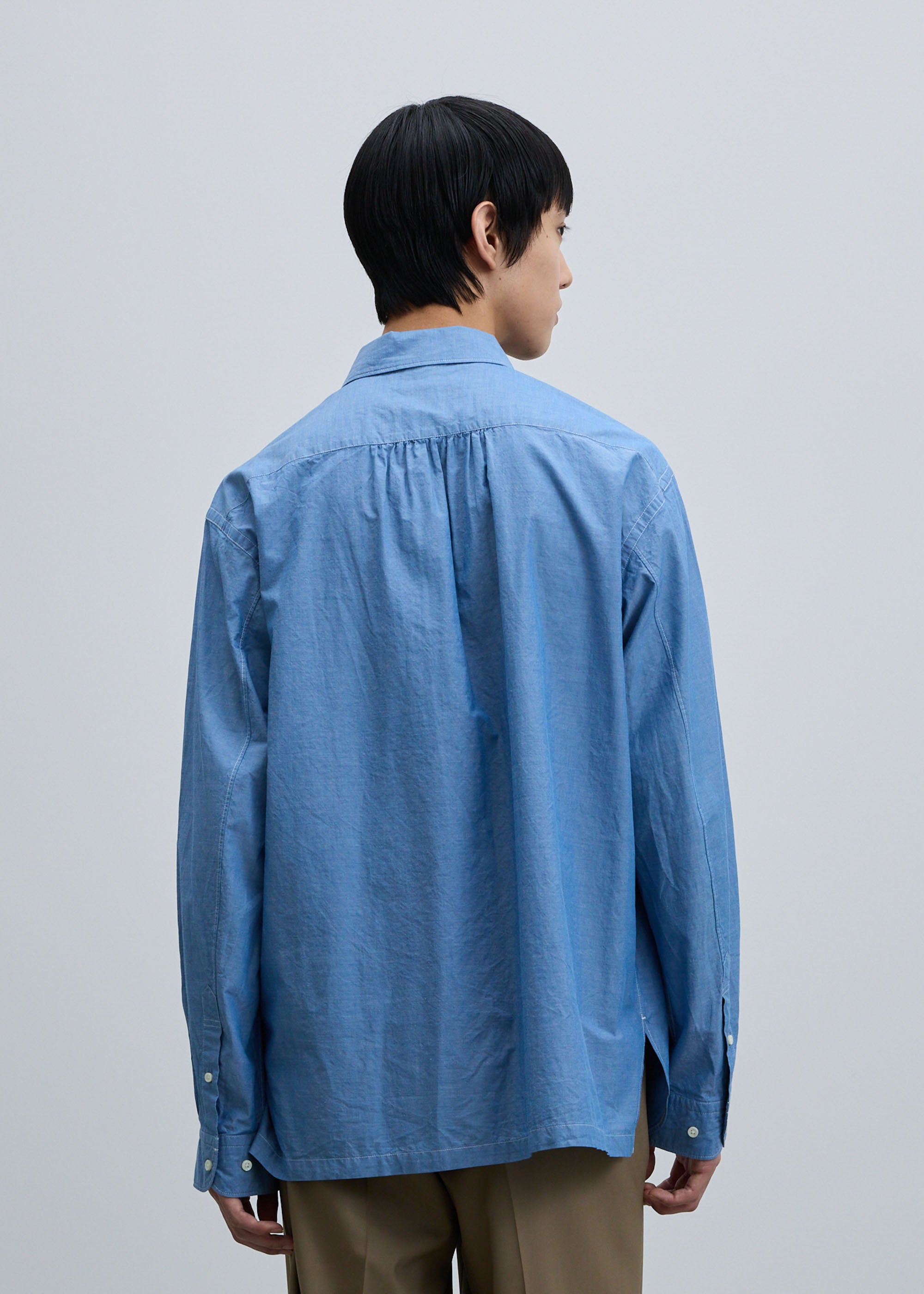 コットンシルクシャツ