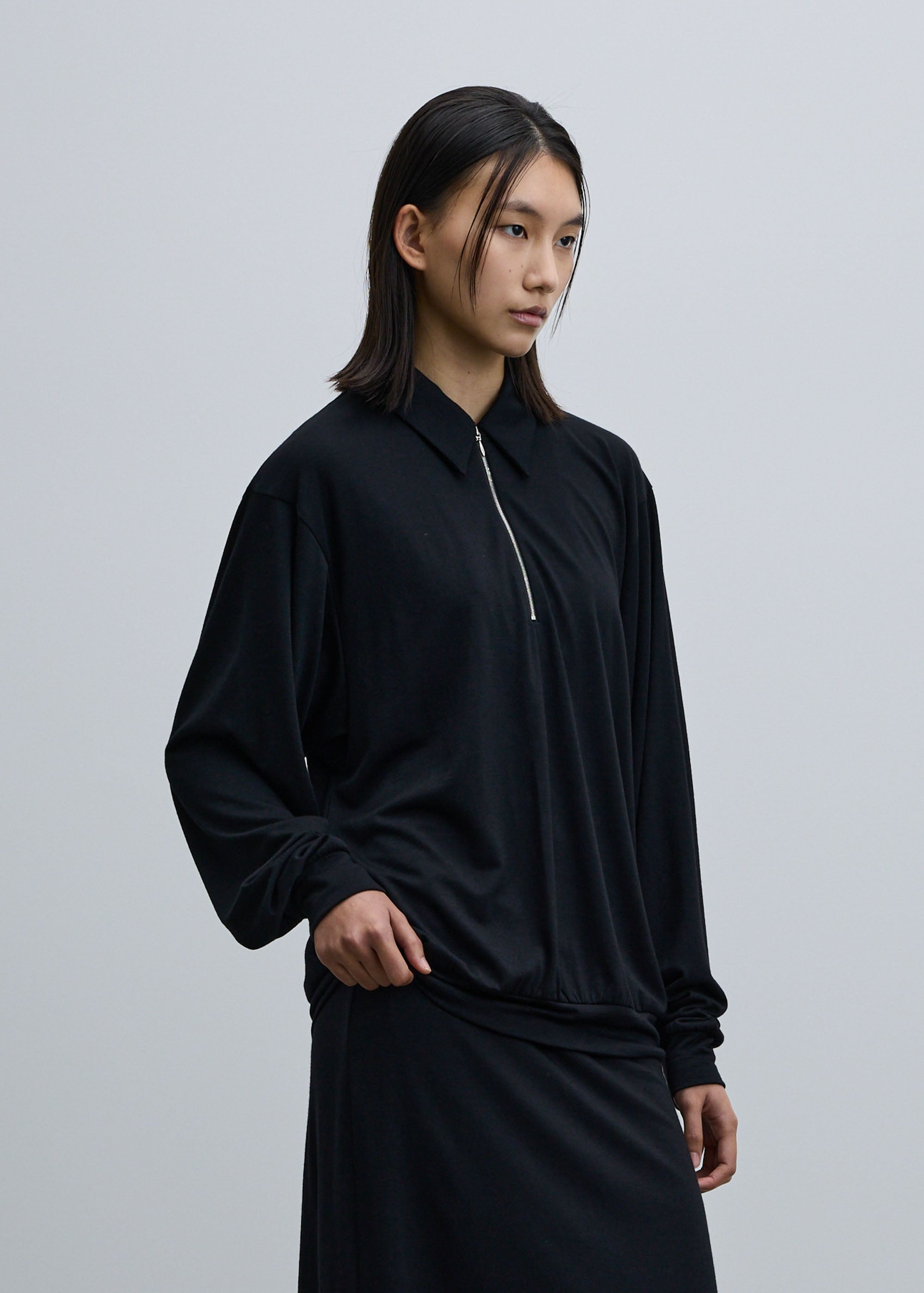 クリアウールハーフジッププルオーバー｜SOÉJU k - SOÉJU online store