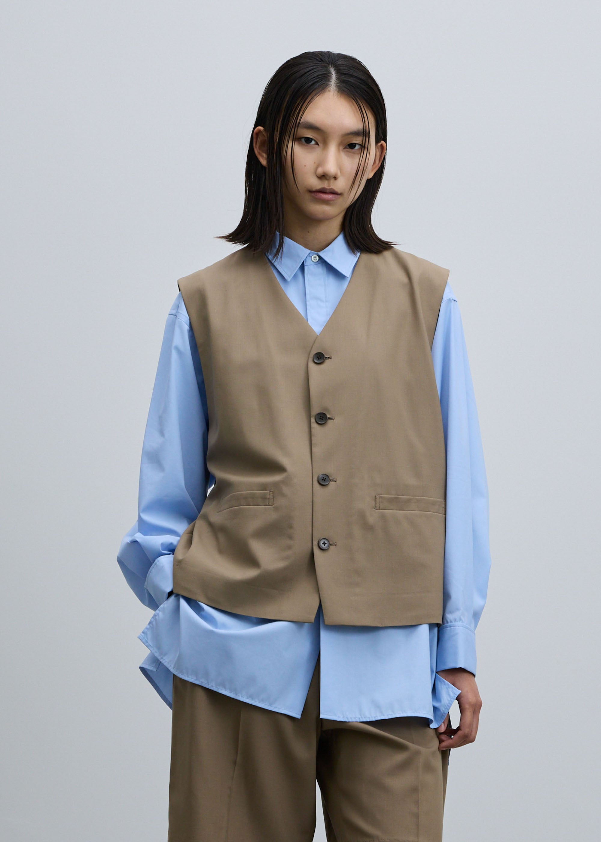 スーパー140ライトウールジレ