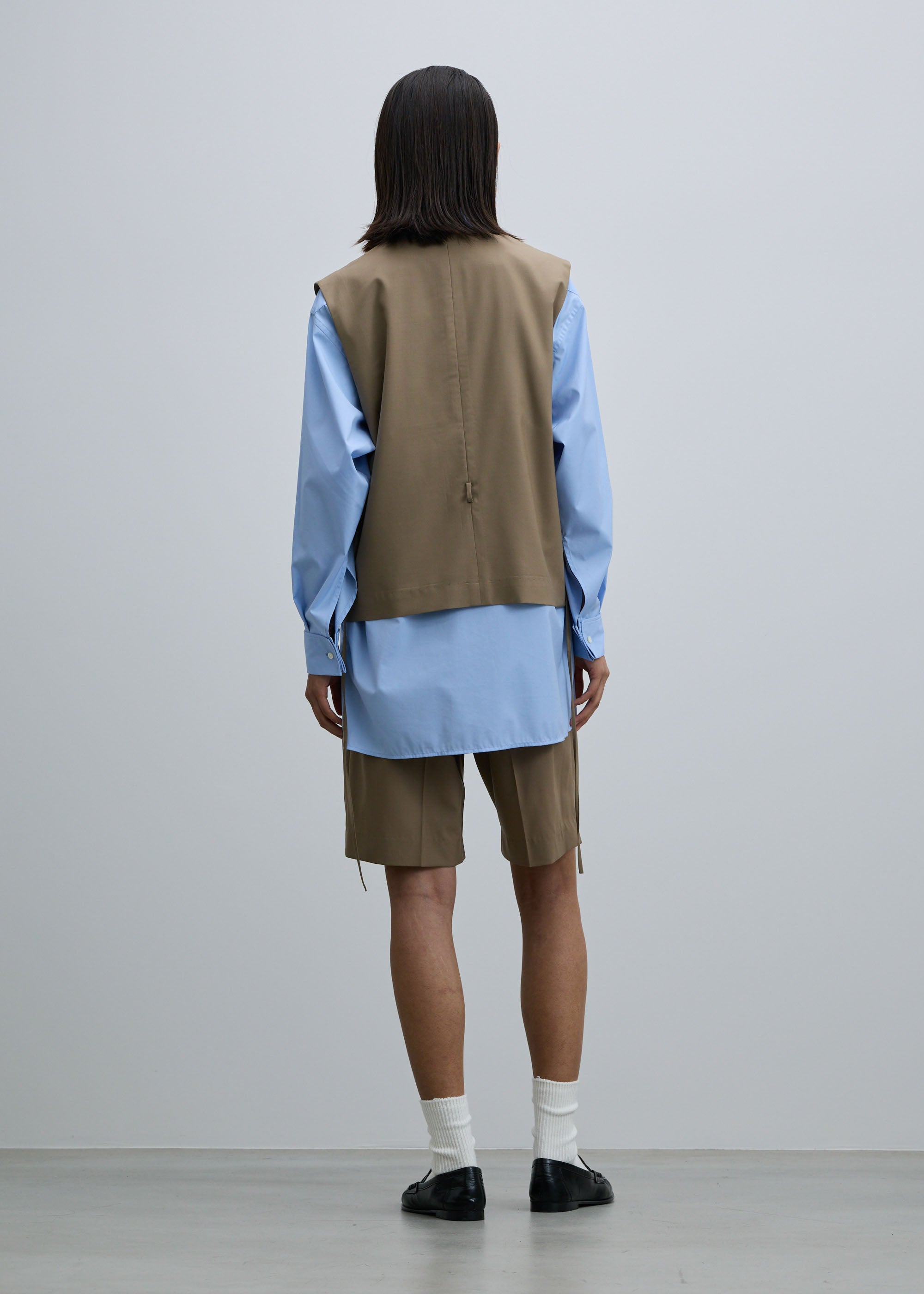 スーパー140ライトウールバミューダパンツ