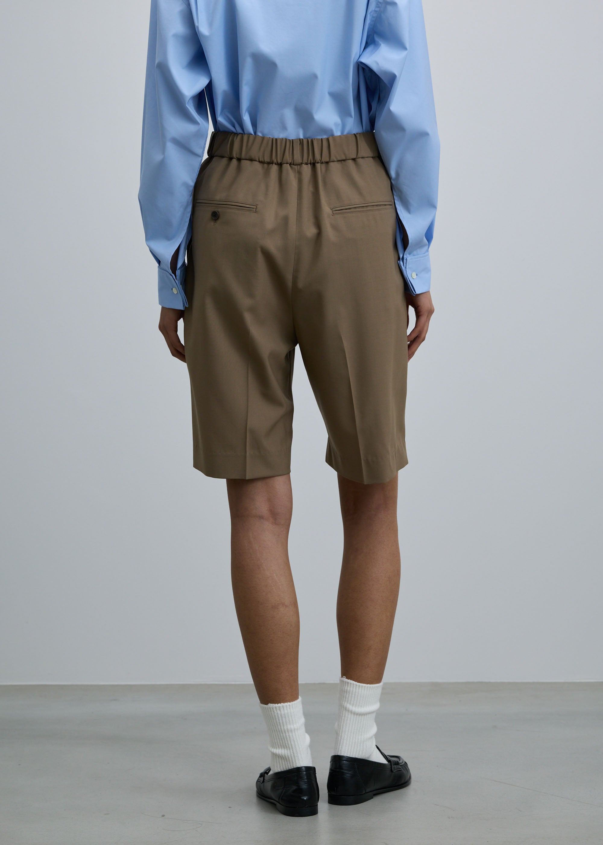 スーパー140ライトウールバミューダパンツ