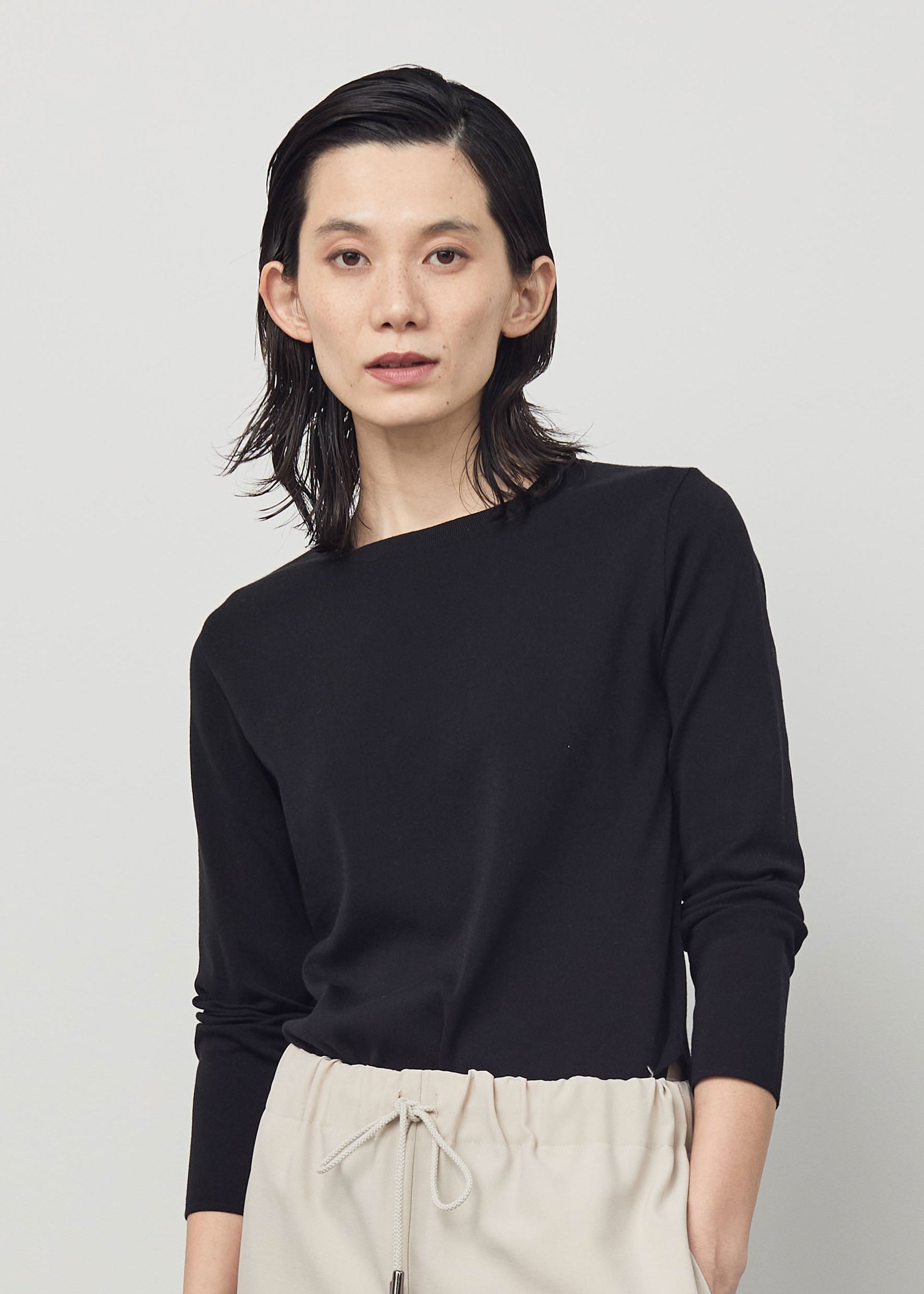 ロングスリーブニットソー - SOÉJU online store｜上質な大人の女性の