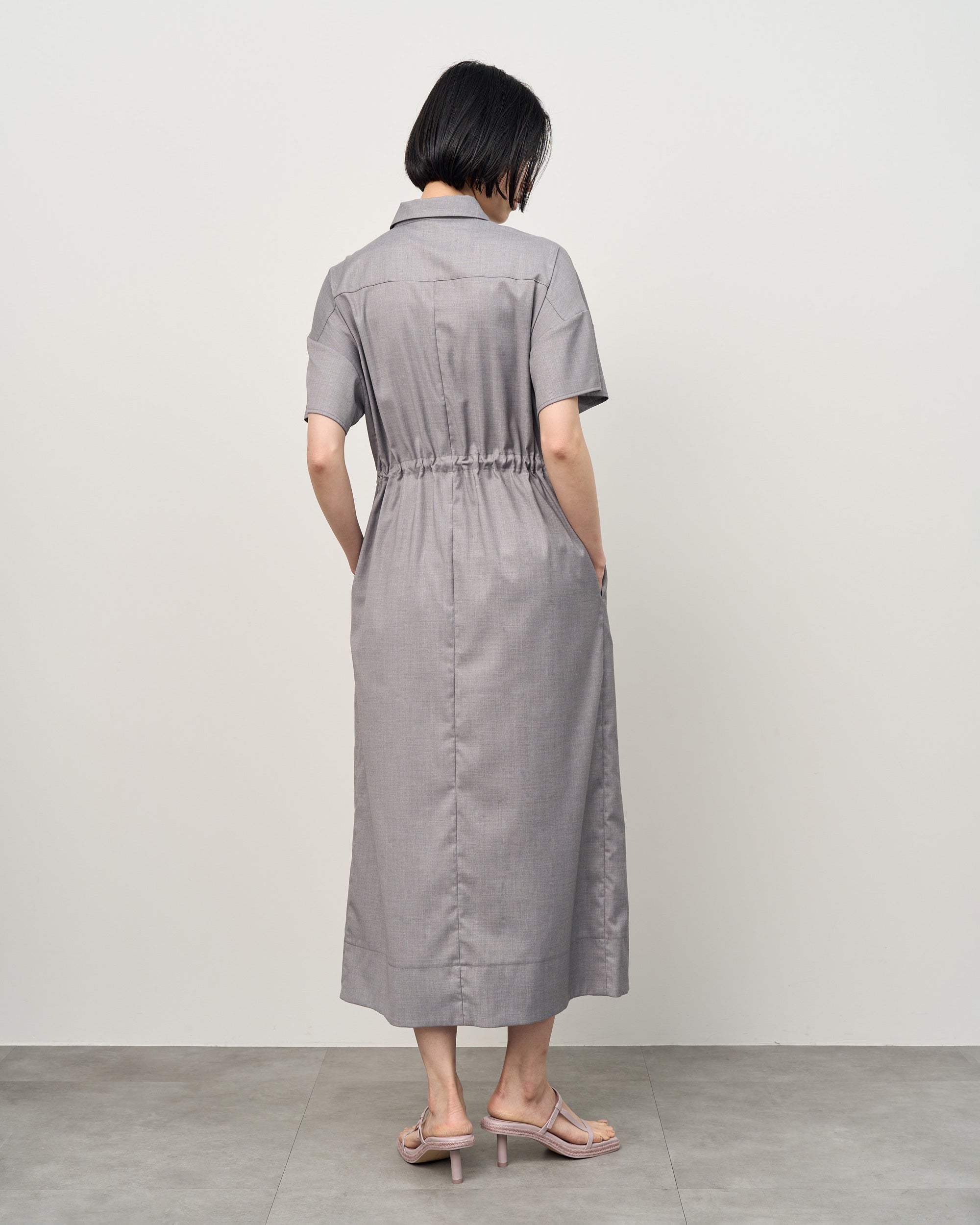 ロングシャツワンピース