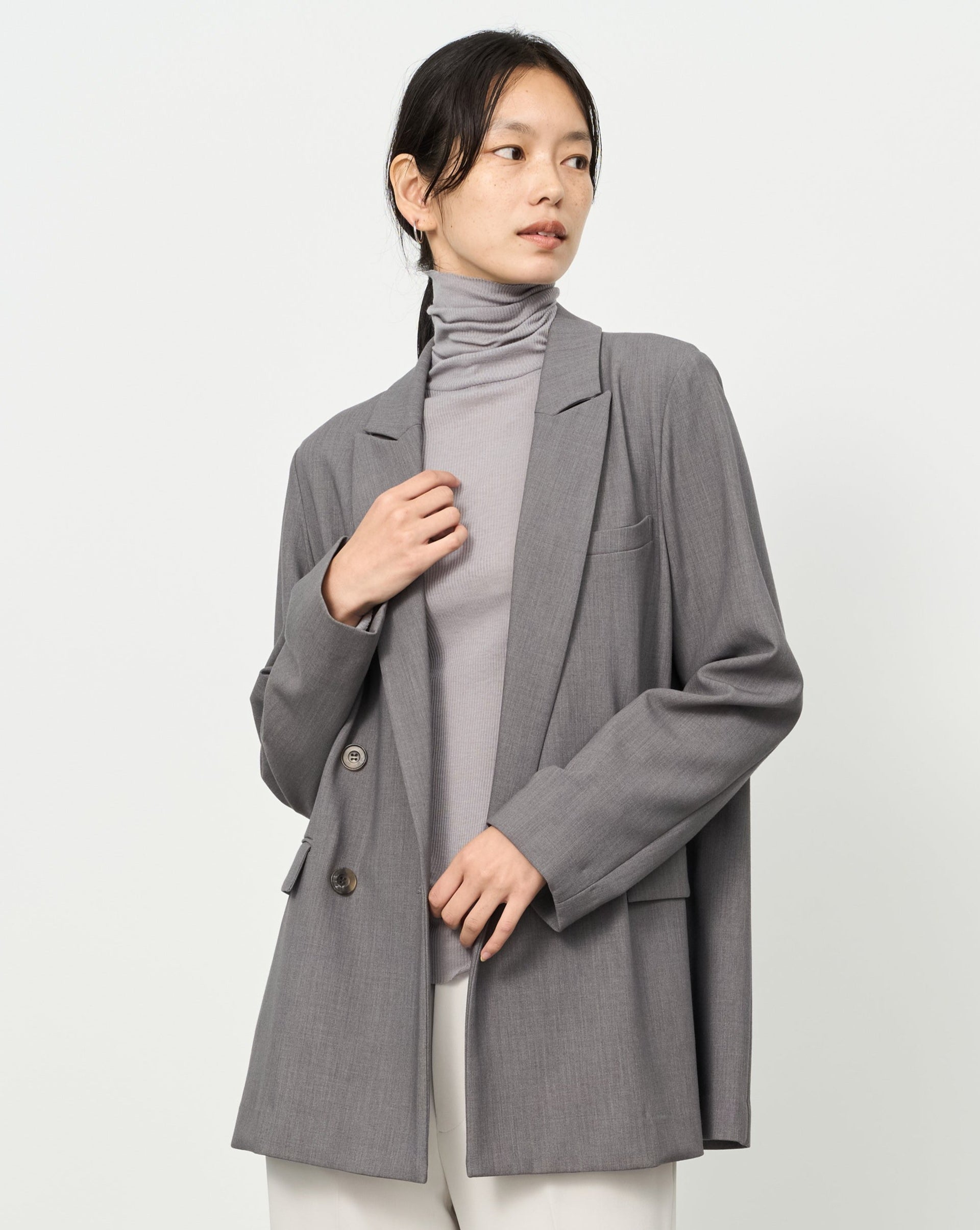 ウールライクダブルジャケット - SOÉJU online store｜上質な大人の  