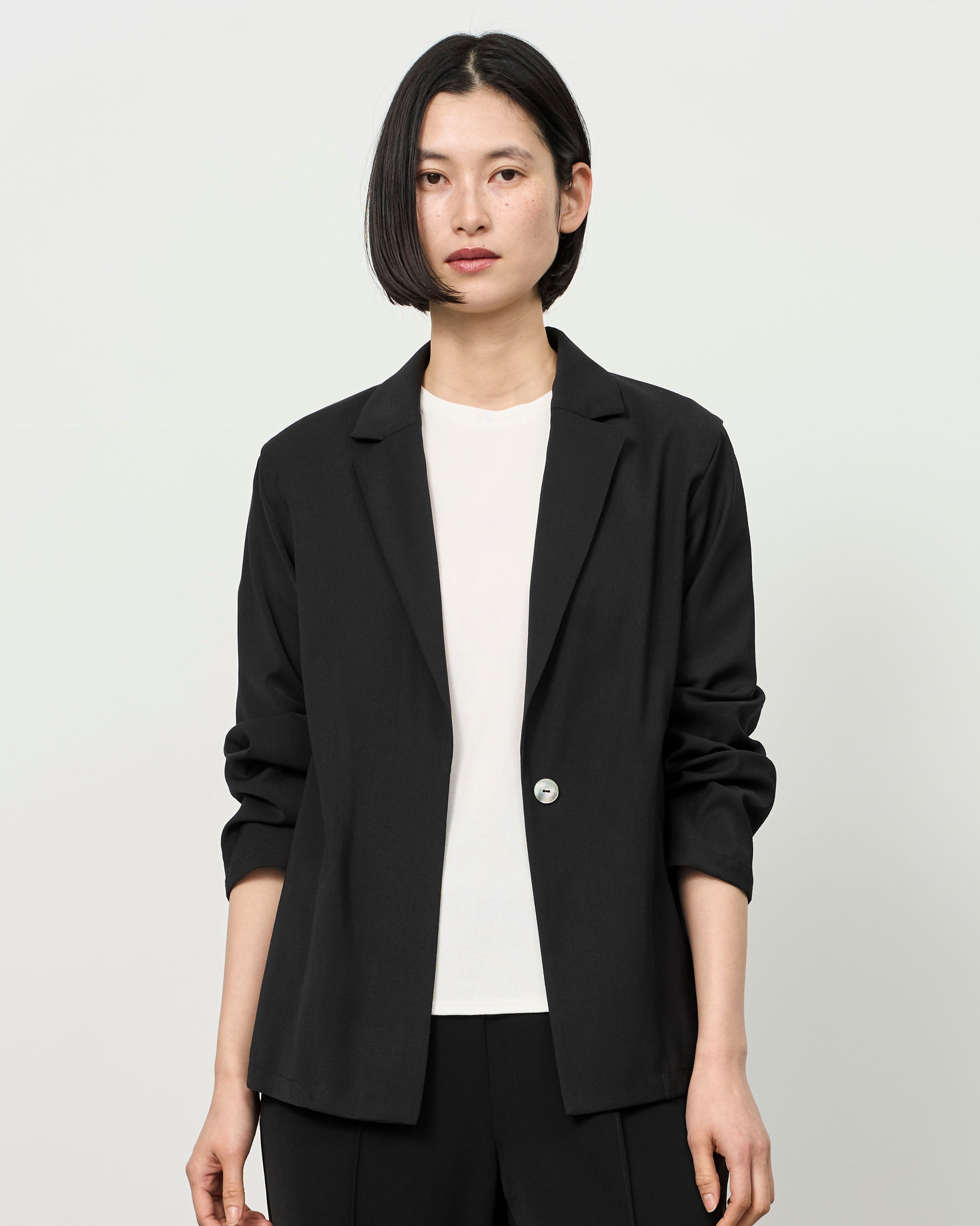 ライトリネン混ジャケット