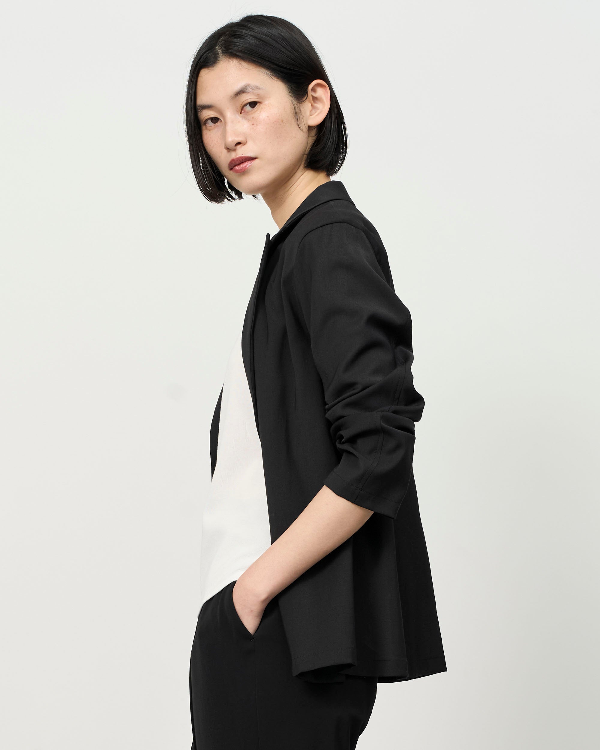 ライトリネン混ジャケット