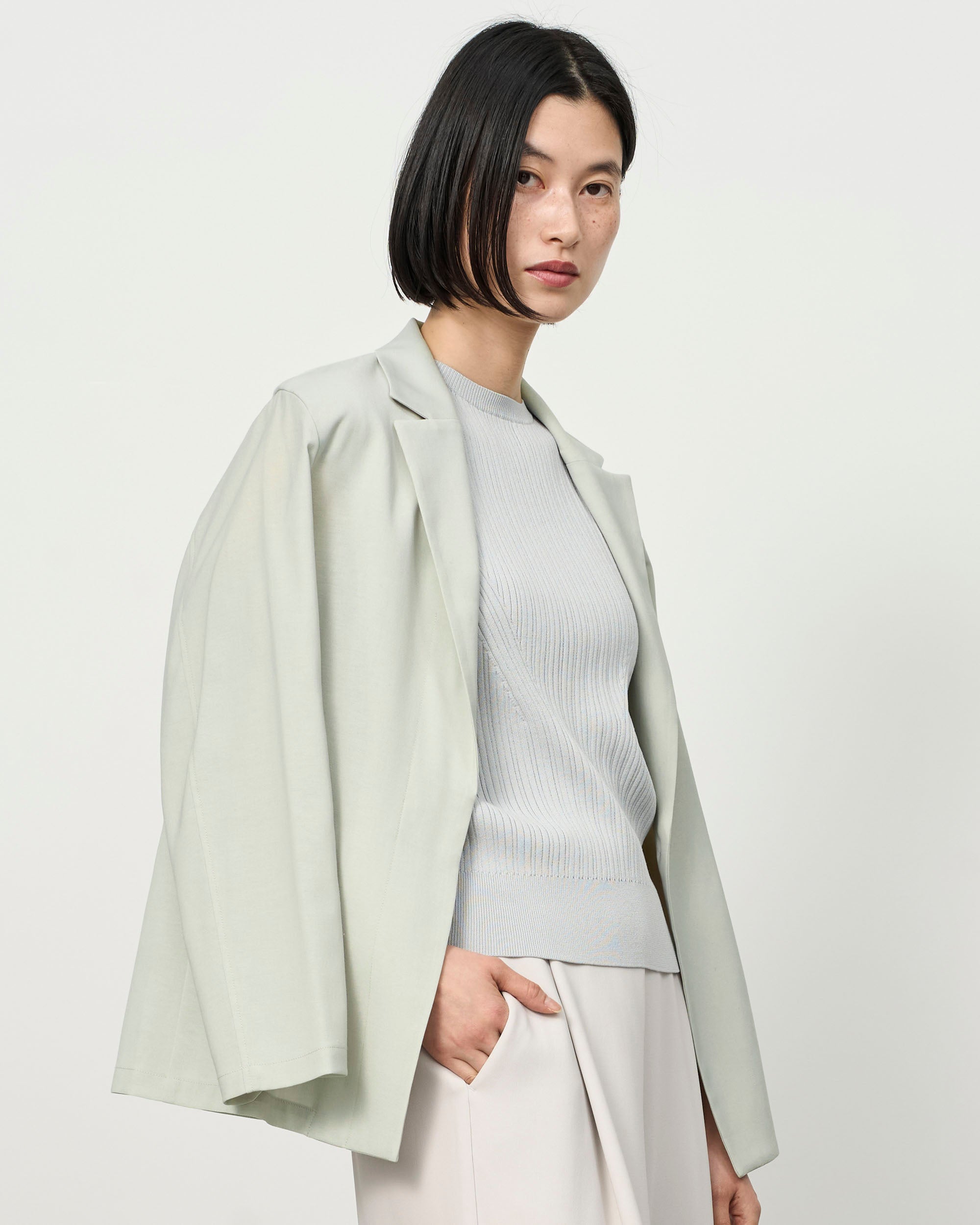 ライトリネン混ジャケット