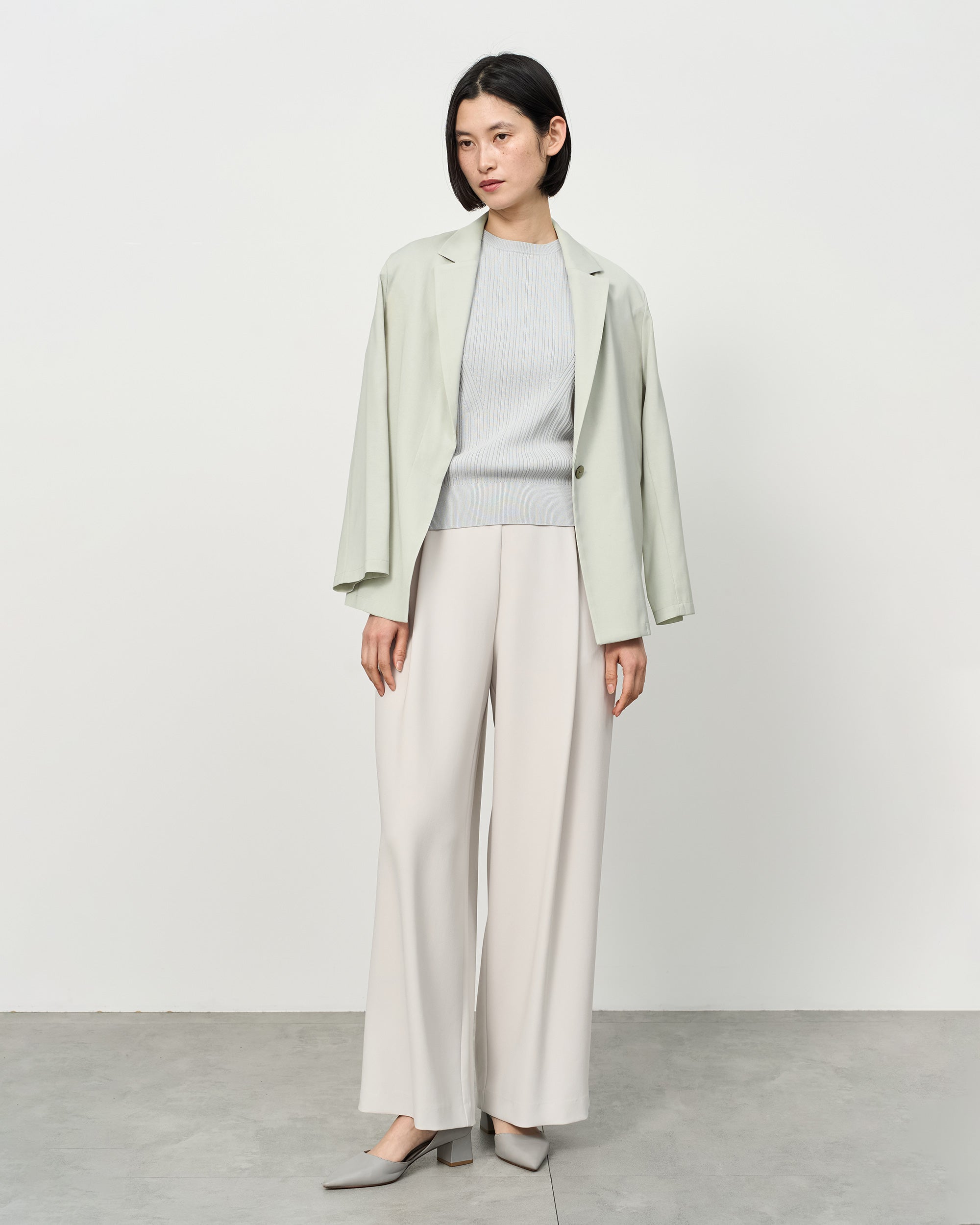 ライトリネン混ジャケット