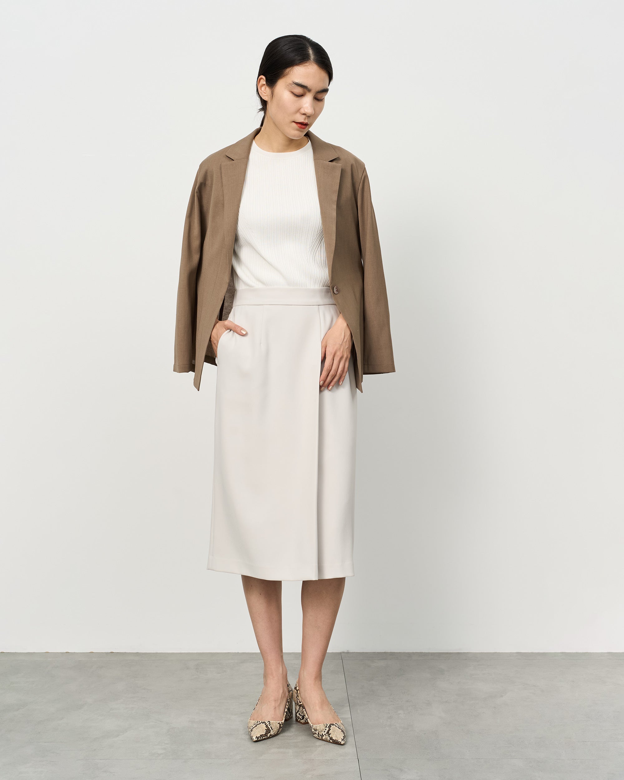 ライトリネン混ジャケット