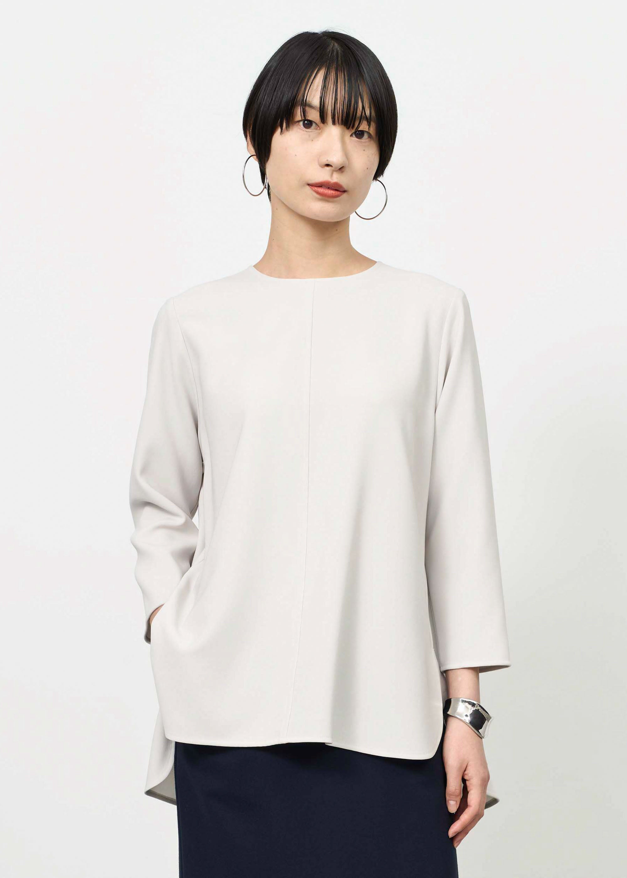 Aラインチュニックブラウス - SOÉJU online store|上質な大人の女性の Aラインチュニックブラウス - SOÉJU online store|上質な大人の女性の
