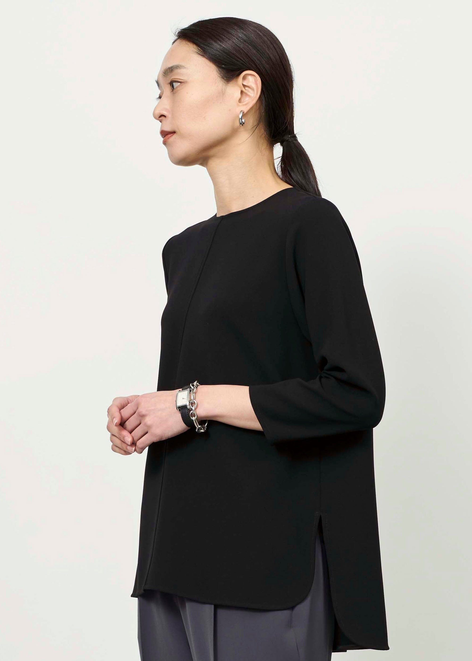 Aラインチュニックブラウス - SOÉJU online store｜上質な大人の女性の