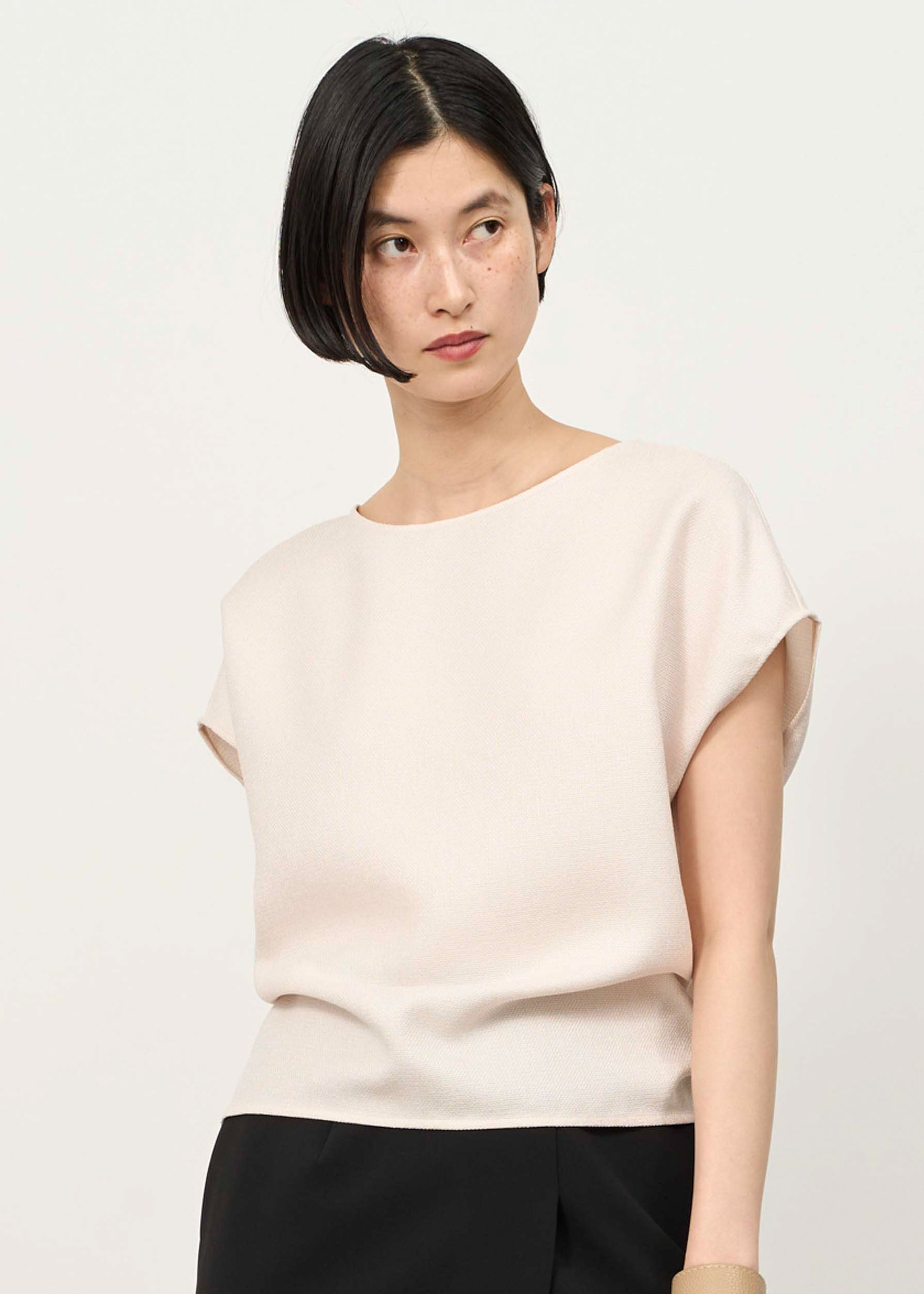 リネーラショートスリーブコクーンブラウス - SOÉJU online store