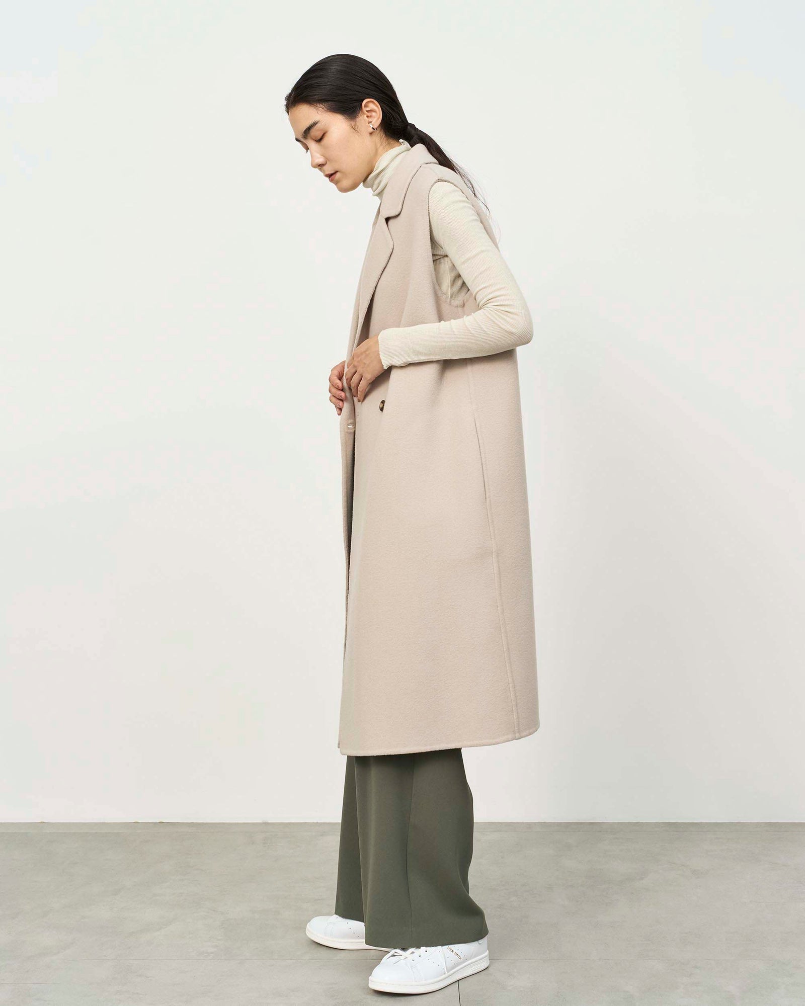ウールリバーロングジレ - SOÉJU online store｜上質な大人の女性の 