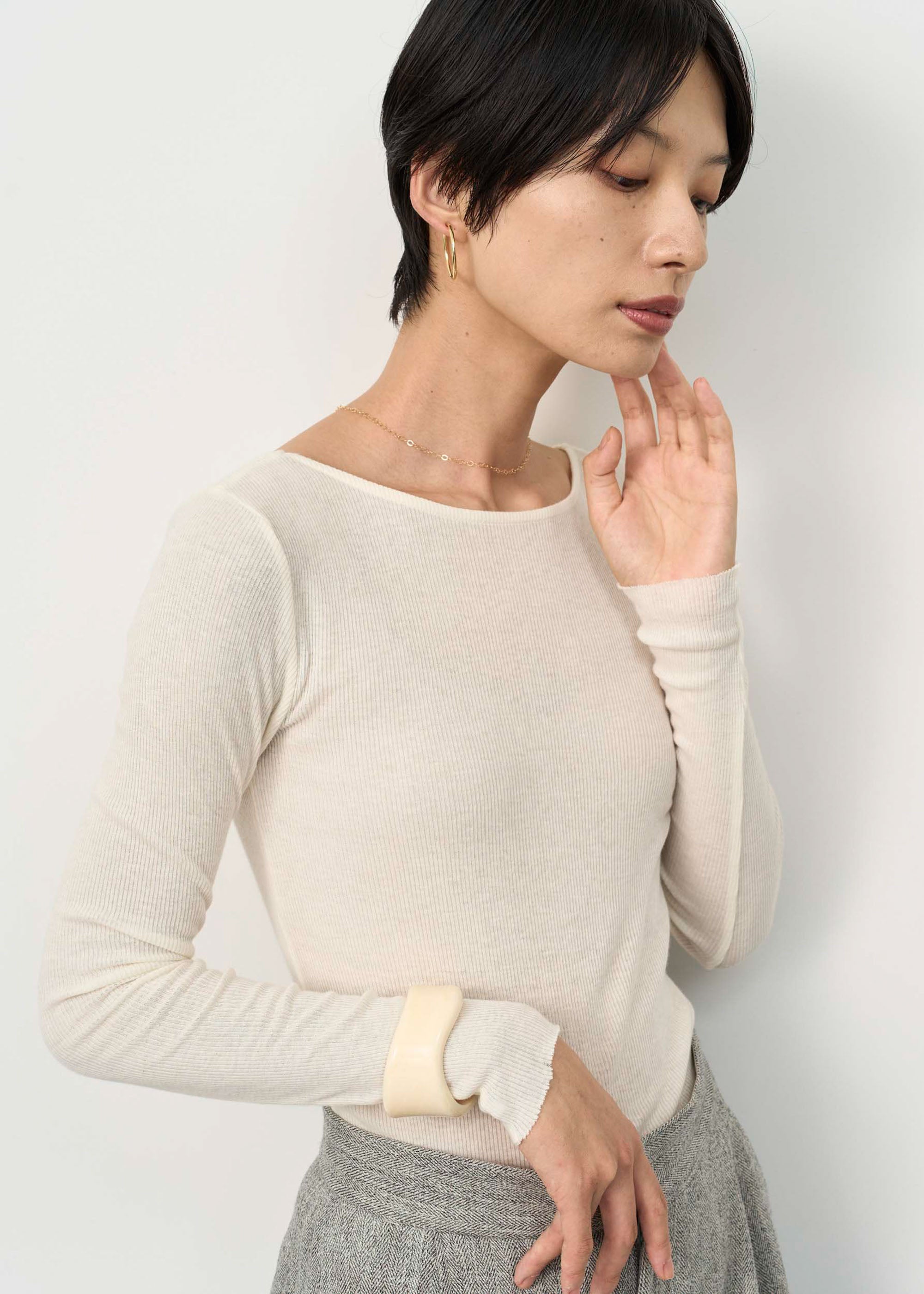SOÉJU カシミア20%綿80%の2点セット Lサイズ カシミヤ混シリーズ - SOÉJU online store｜上質な大人の女性のための