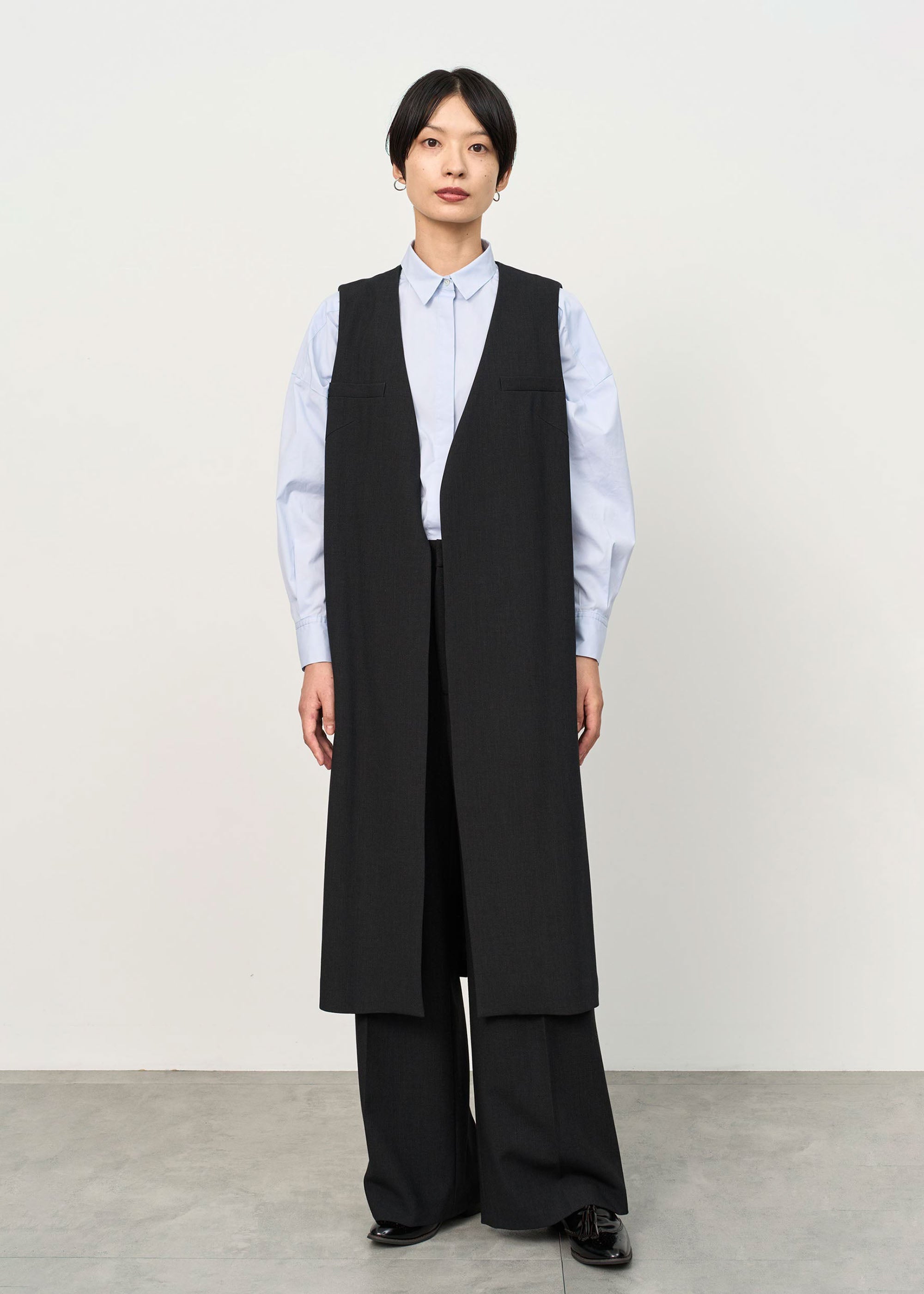 ウールライクロングジレ - SOÉJU online store｜上質な大人の女性の