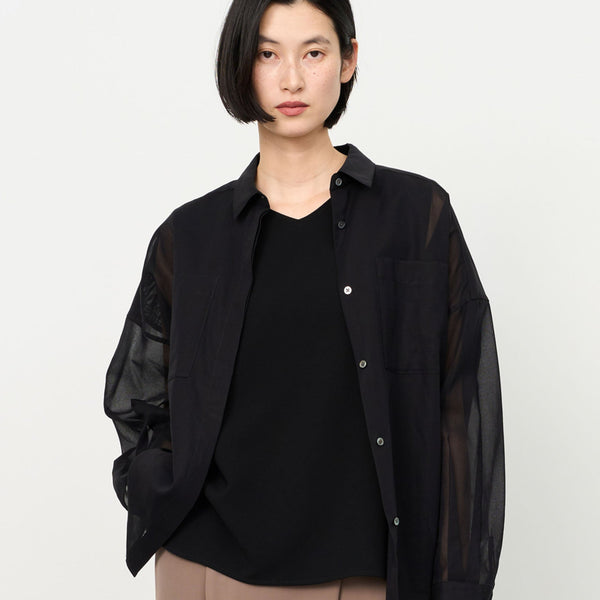 58，300円 ebure オーガニックシアーコットン シャツジャケット